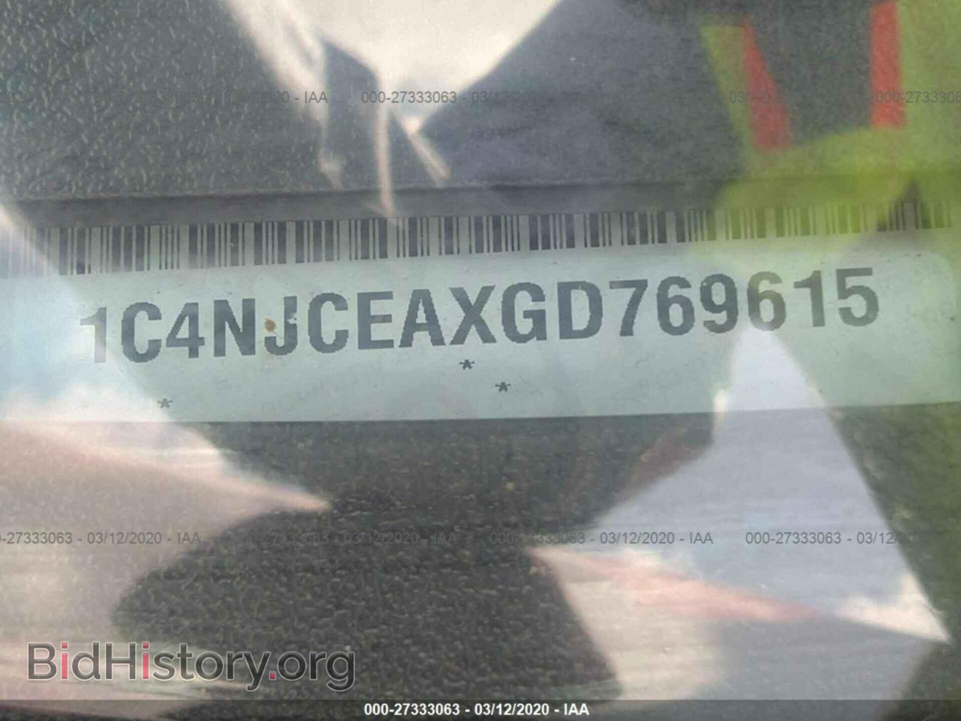 2016 JEEP COMPASS - VIN: 1C4NJCEAXGD769615 - Фото 9