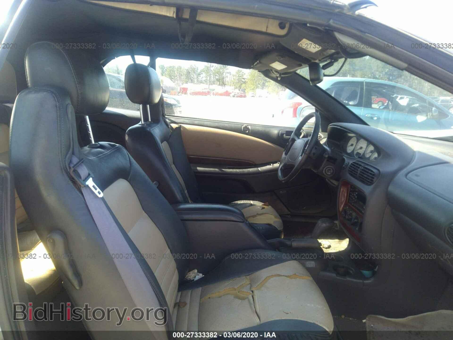 1998 CHRYSLER SEBRING - VIN: 3C3EL55H3WT336301 - Фото 5