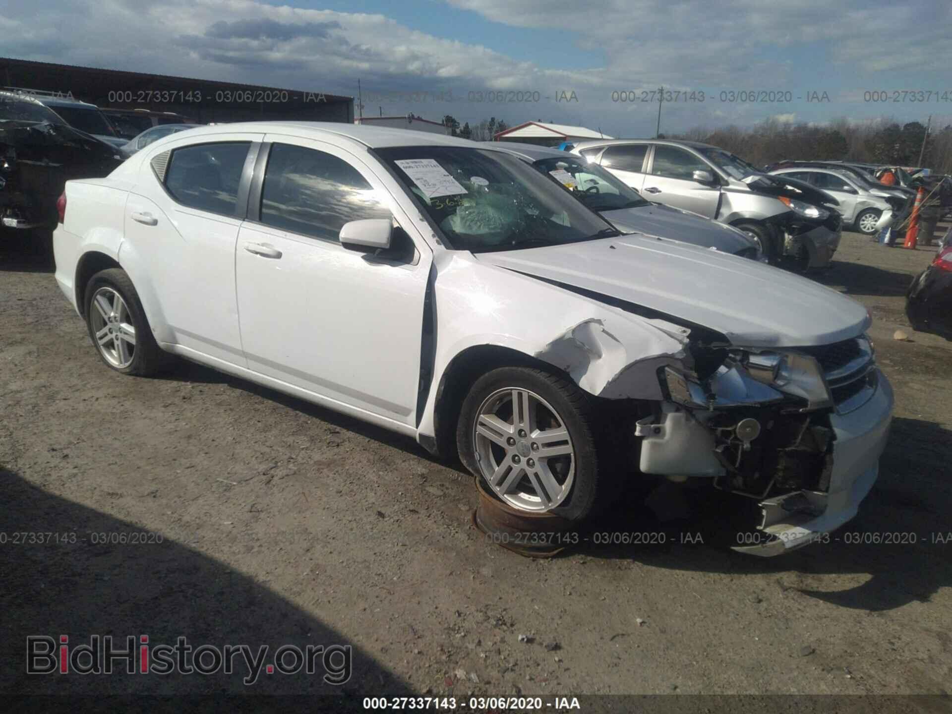 Фотография 1C3CDZCB5CN291237 - DODGE AVENGER 2012