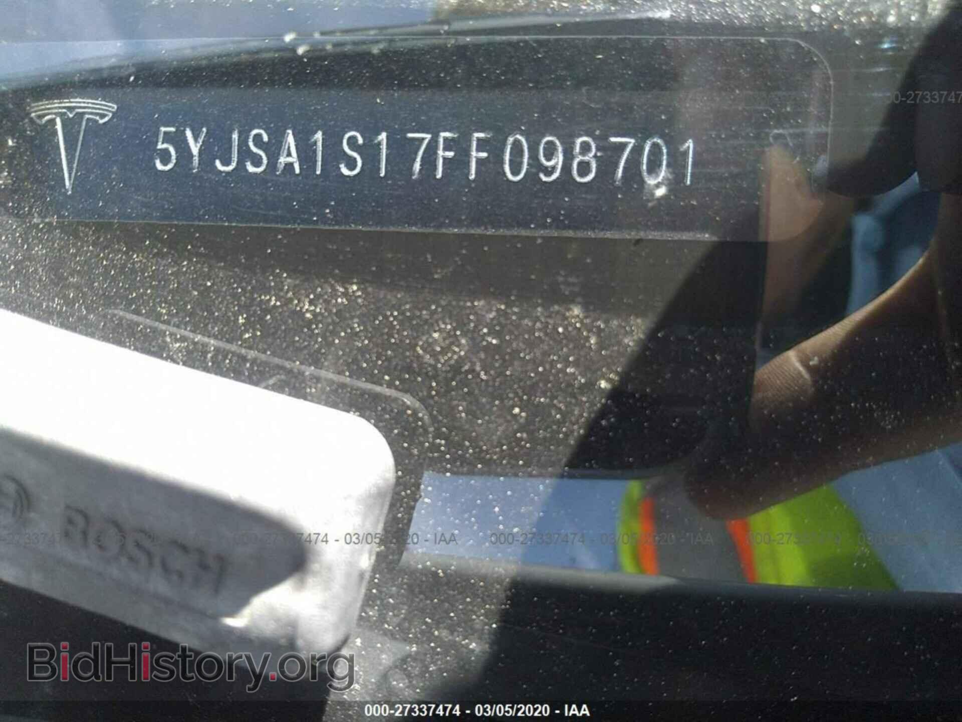 2015 TESLA MODEL S - VIN: 5YJSA1S17FF098701 - Photo 9