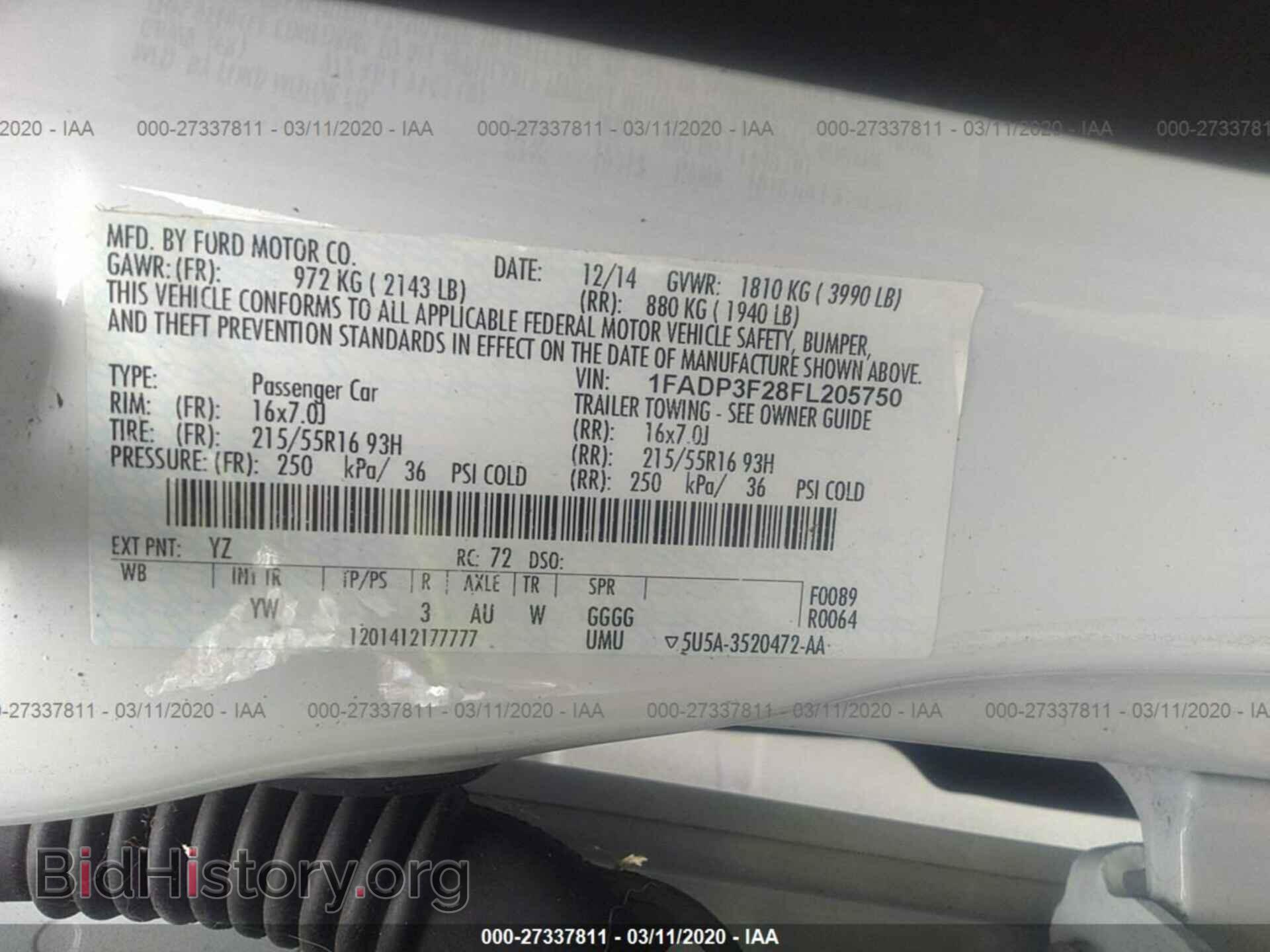 2015 FORD FOCUS - VIN: 1FADP3F28FL205750 - Photo 9