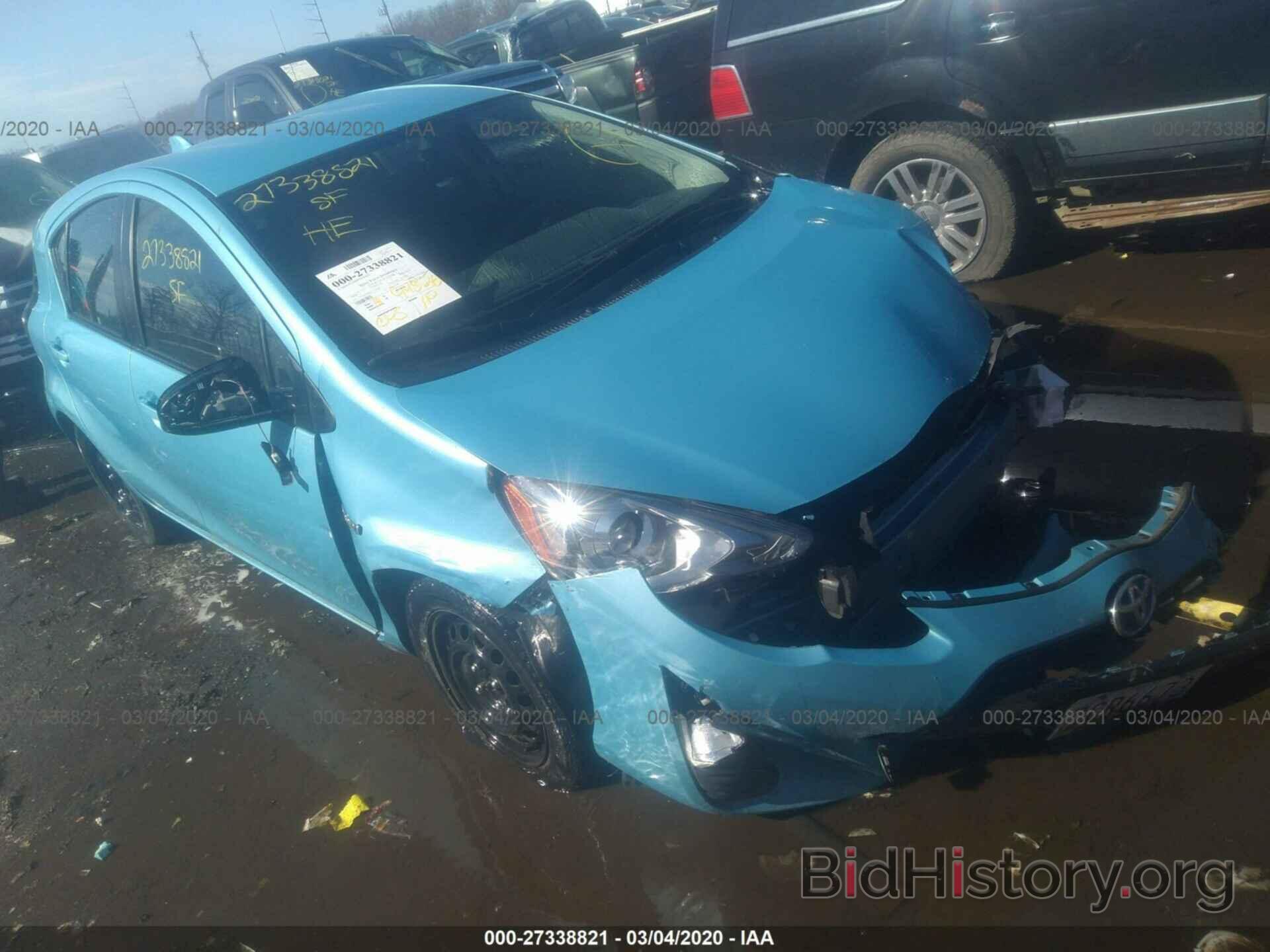 Photo JTDKDTB35G1136487 - TOYOTA PRIUS C 2016