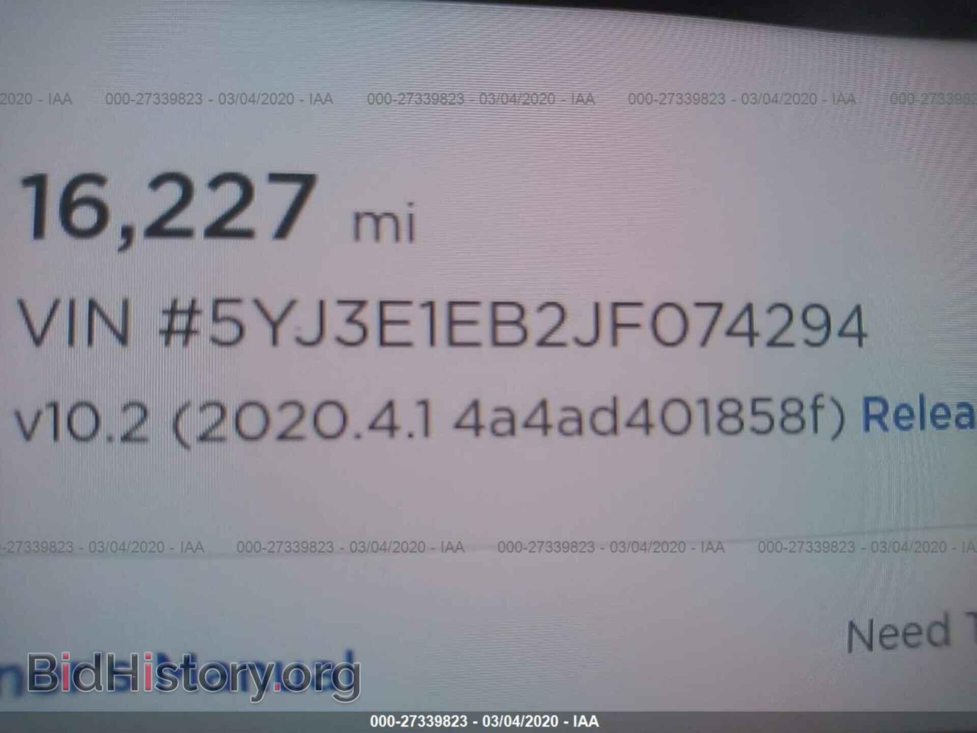 2018 TESLA MODEL 3 - VIN: 5YJ3E1EB2JF074294 - Фото 9