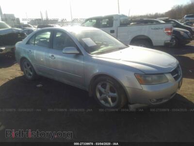 2007 Hyundai SONATA SE/Limited, серебристый — VIN 5NPEU46F57H225783, IAAI