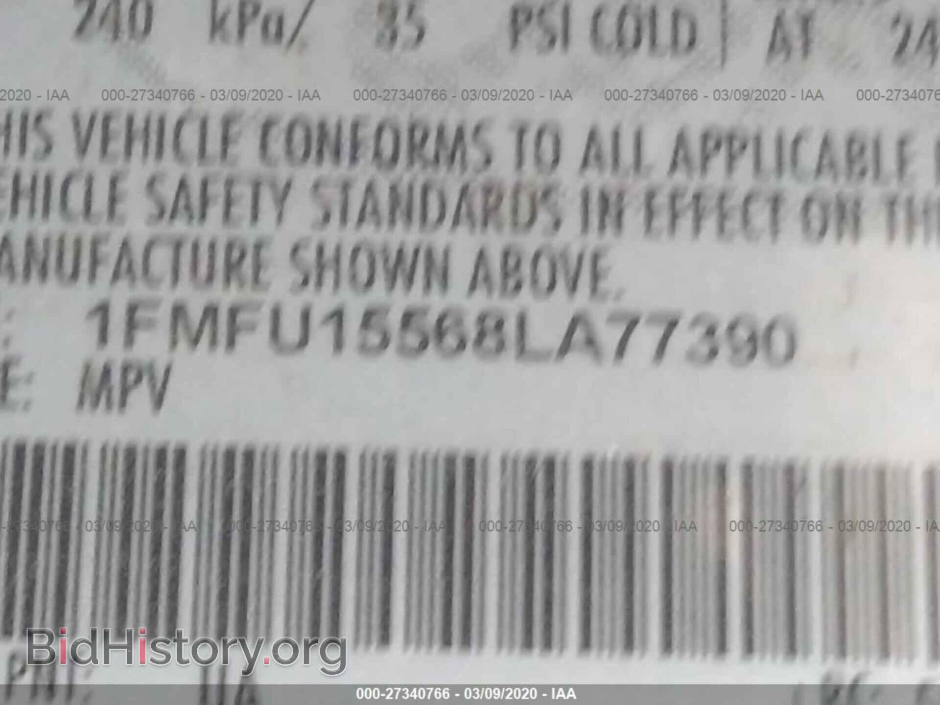 2008 FORD EXPEDITION - VIN: 1FMFU15568LA77390 - Фото 9