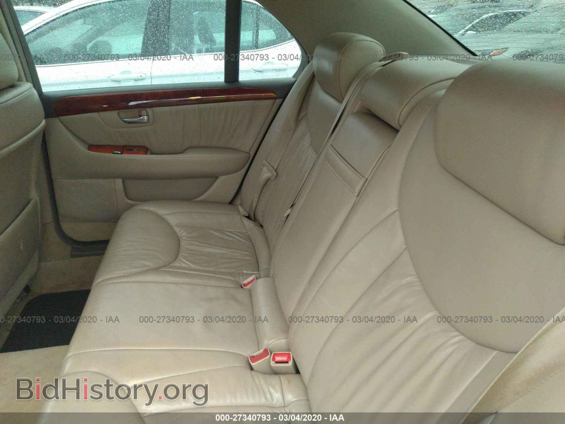 2002 LEXUS LS - VIN: JTHBN30F720061587 - Фото 8