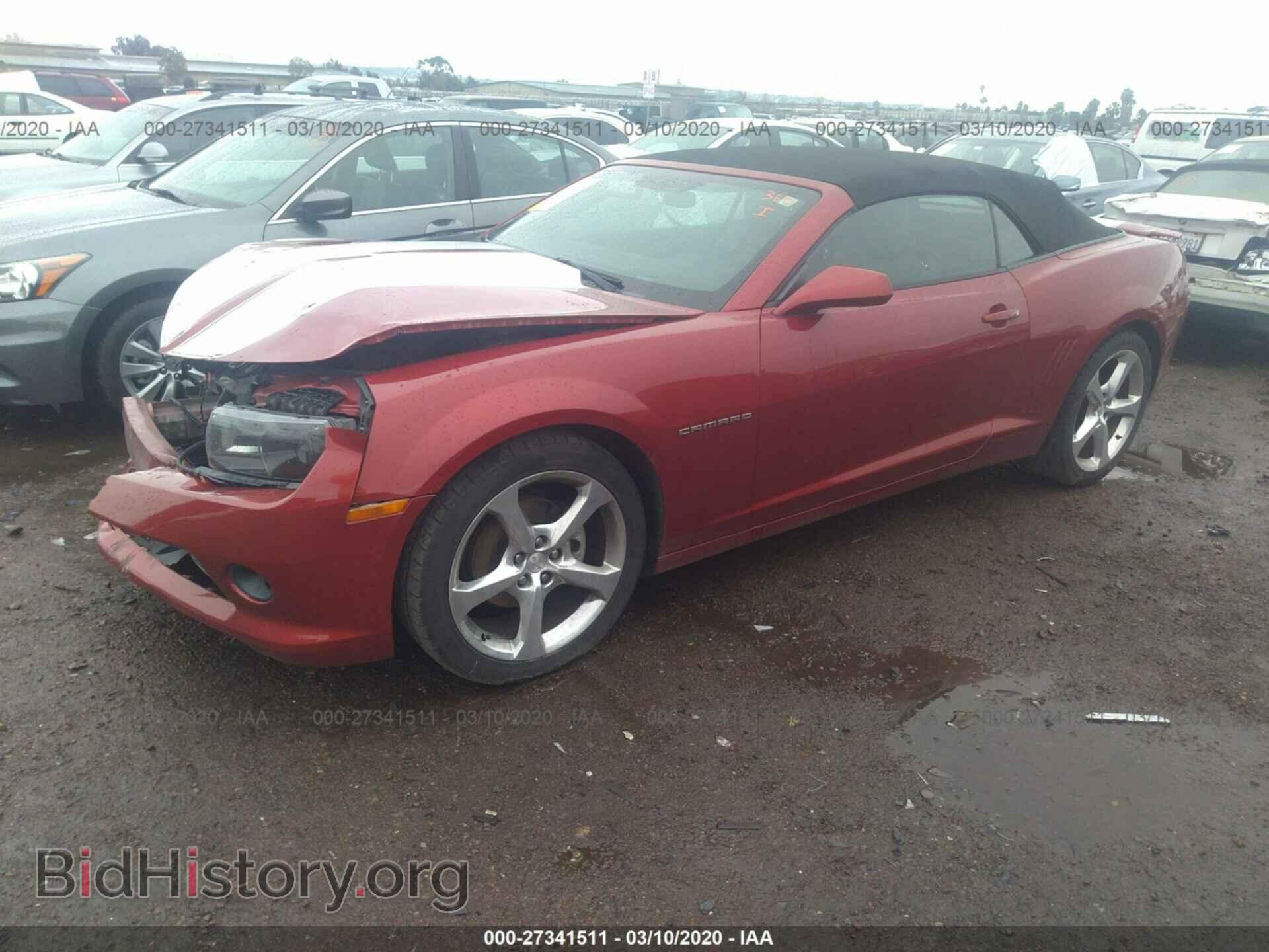 2014 CHEVROLET CAMARO - VIN: 2G1FC3D37E9149423 - Фото 2