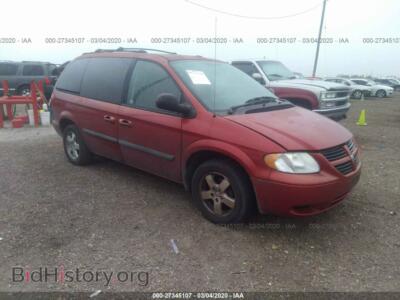 2005 Dodge CARAVAN SXT, красный — VIN 1D4GP45R55B350831, IAAI