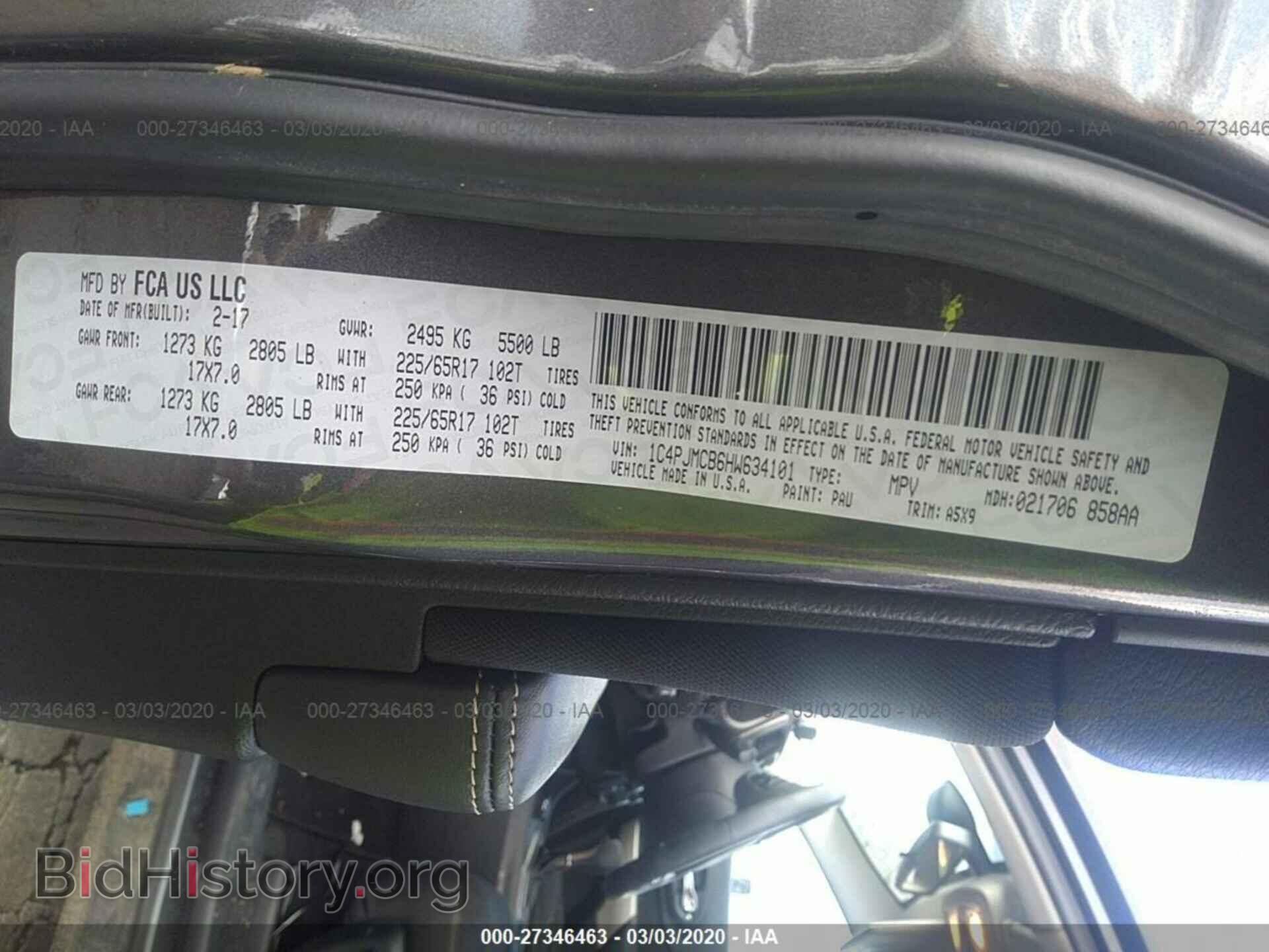 2017 JEEP CHEROKEE - VIN: 1C4PJMCB6HW634101 - Фото 9