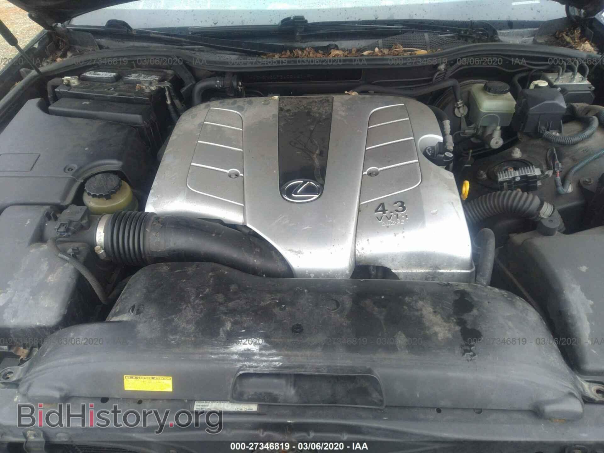 2001 LEXUS LS - VIN: JTHBN30F310016113 - Фото 9