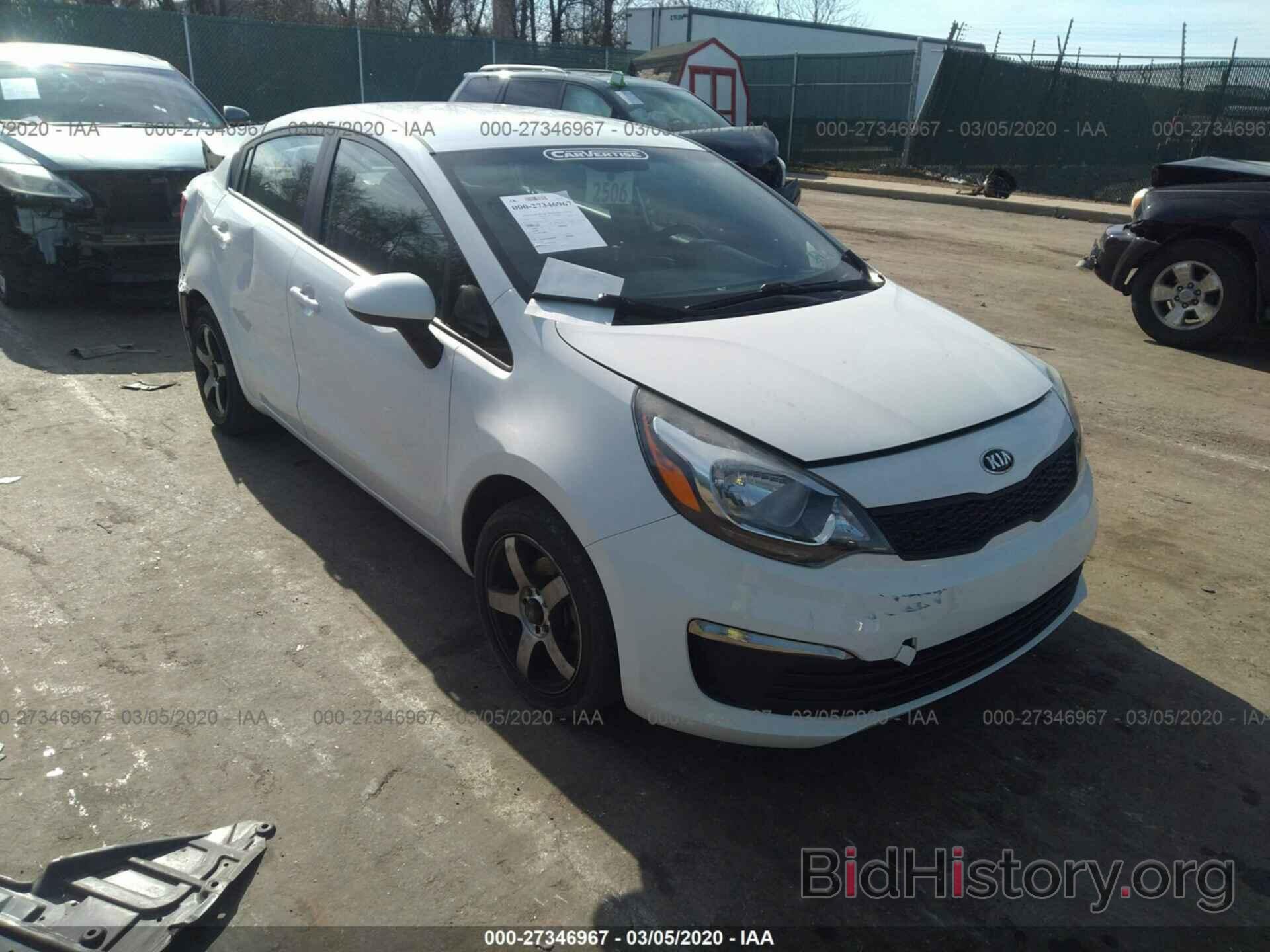 Фотография KNADM4A35G6554354 - KIA RIO 2016