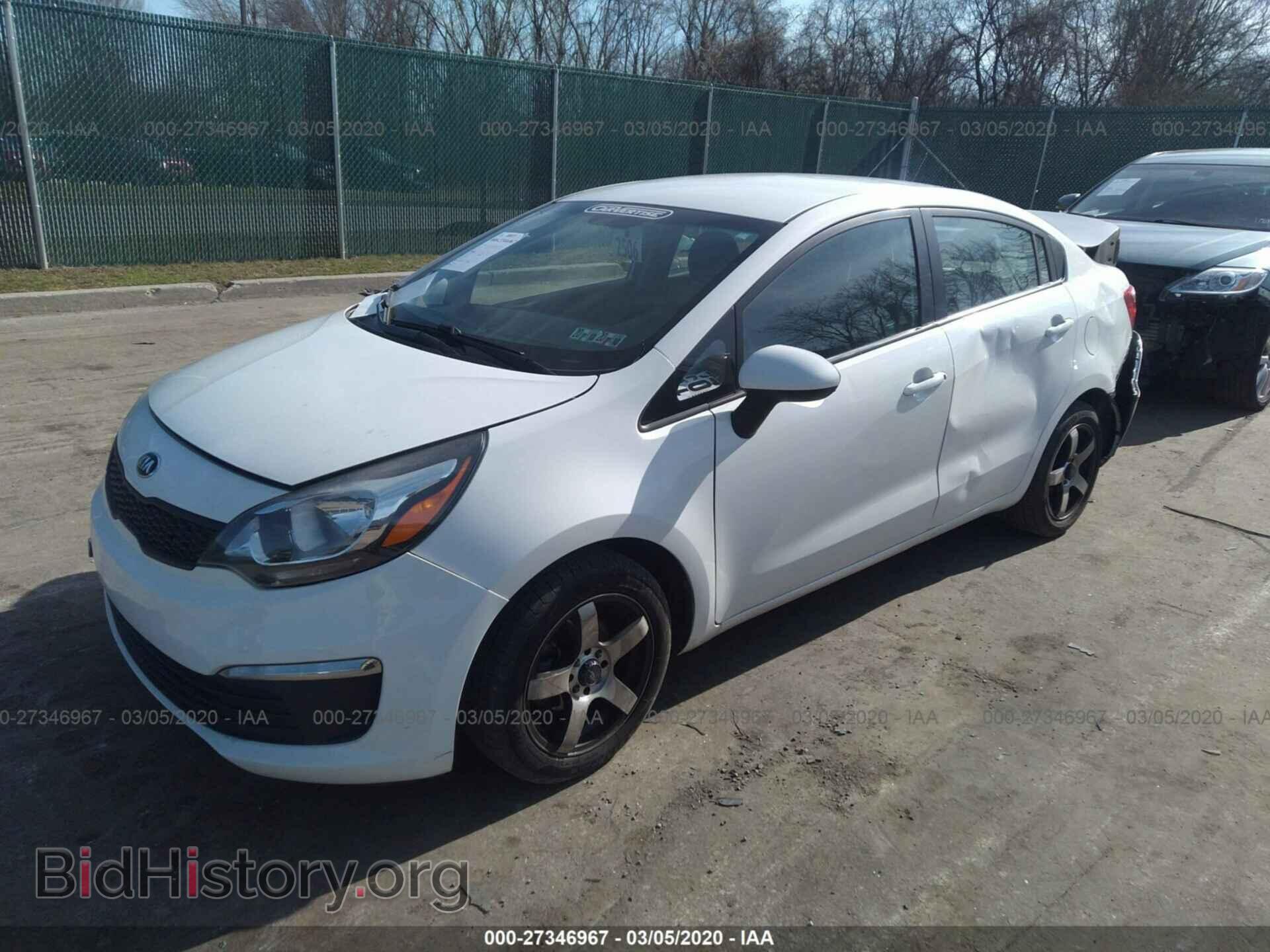 2016 KIA RIO - VIN: KNADM4A35G6554354 - Фото 2