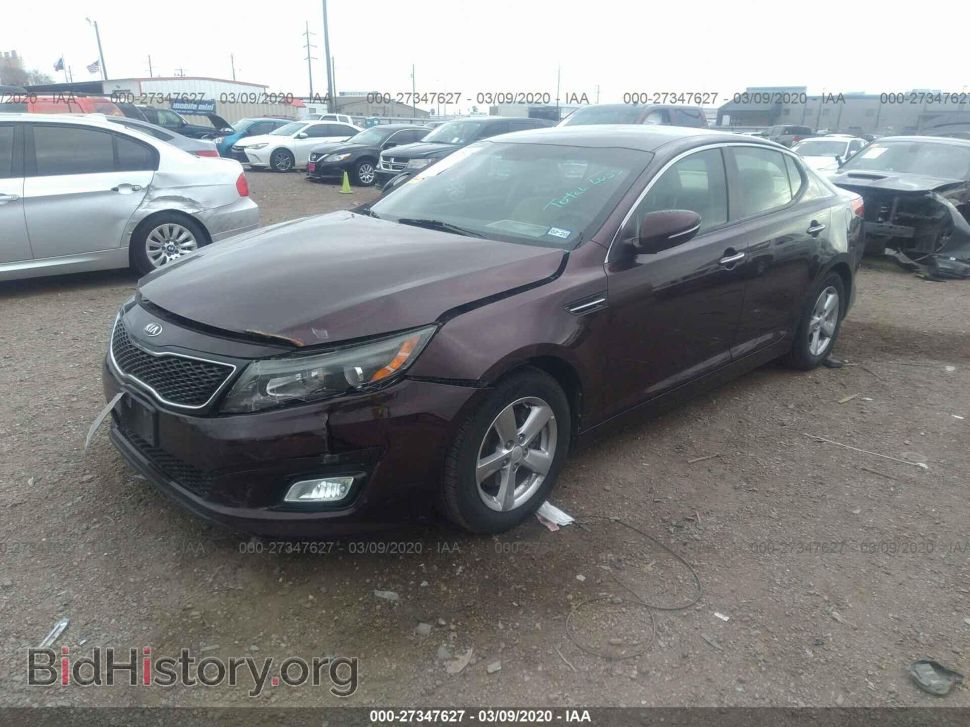 2014 KIA OPTIMA - VIN: 5XXGM4A75EG296256 - Фото 2