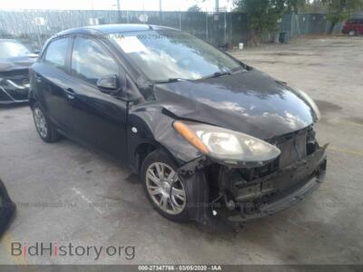 2012 Mazda MAZDA2, black — VIN JM1DE1KY0C0132191, IAAI