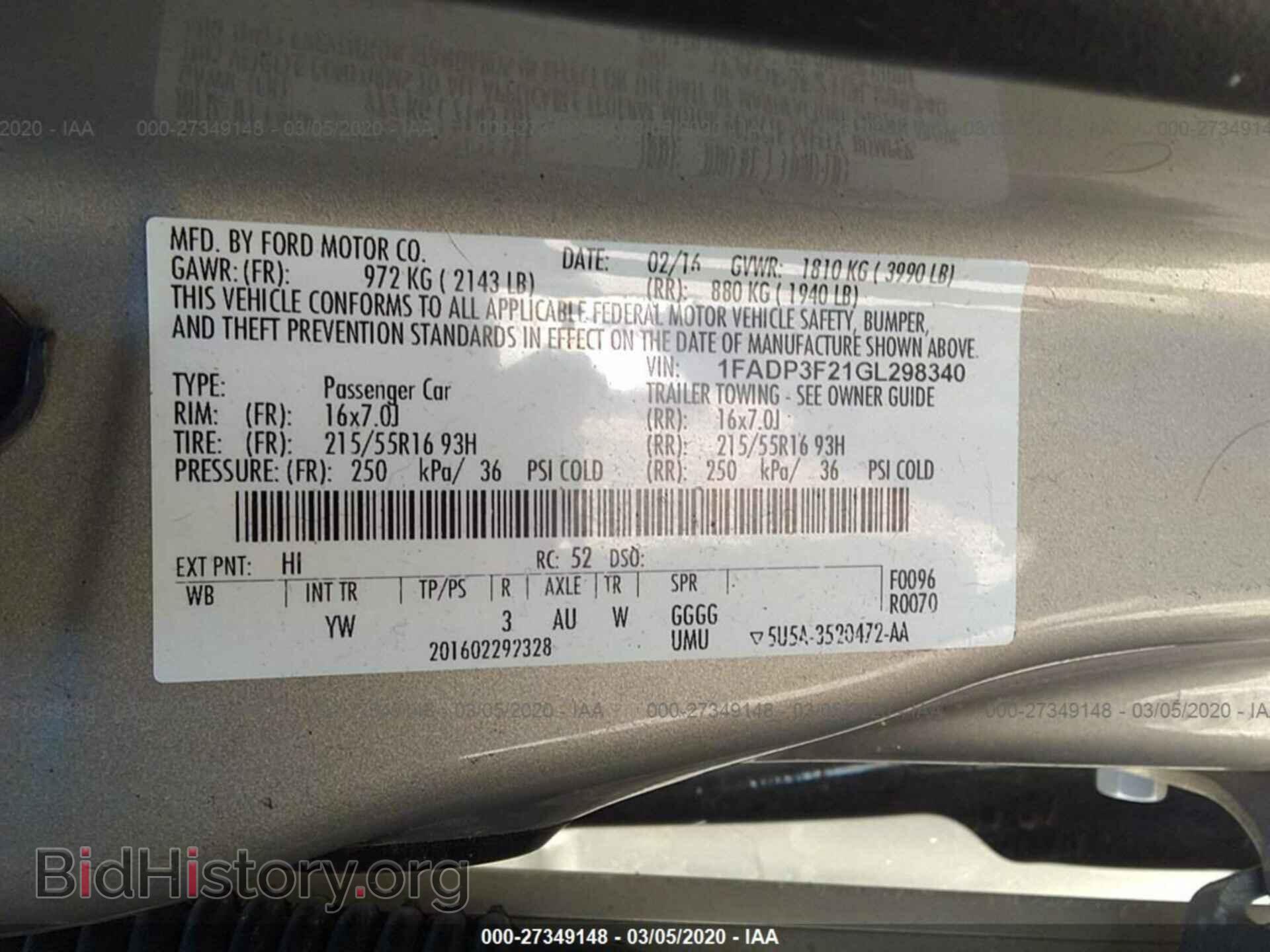 2016 FORD FOCUS - VIN: 1FADP3F21GL298340 - Photo 9