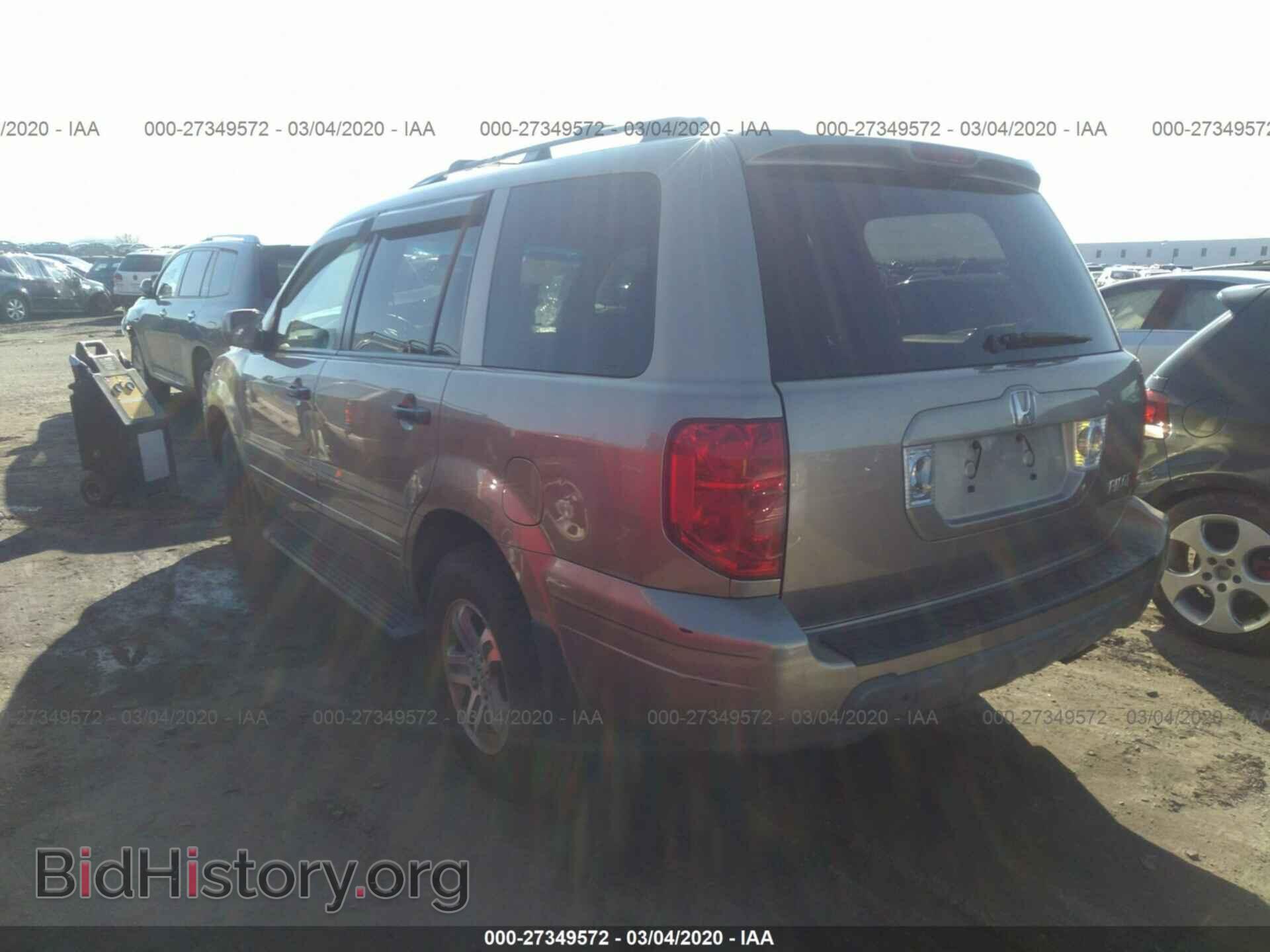 2005 HONDA PILOT - VIN: 5FNYF18545B009560 - Фото 3