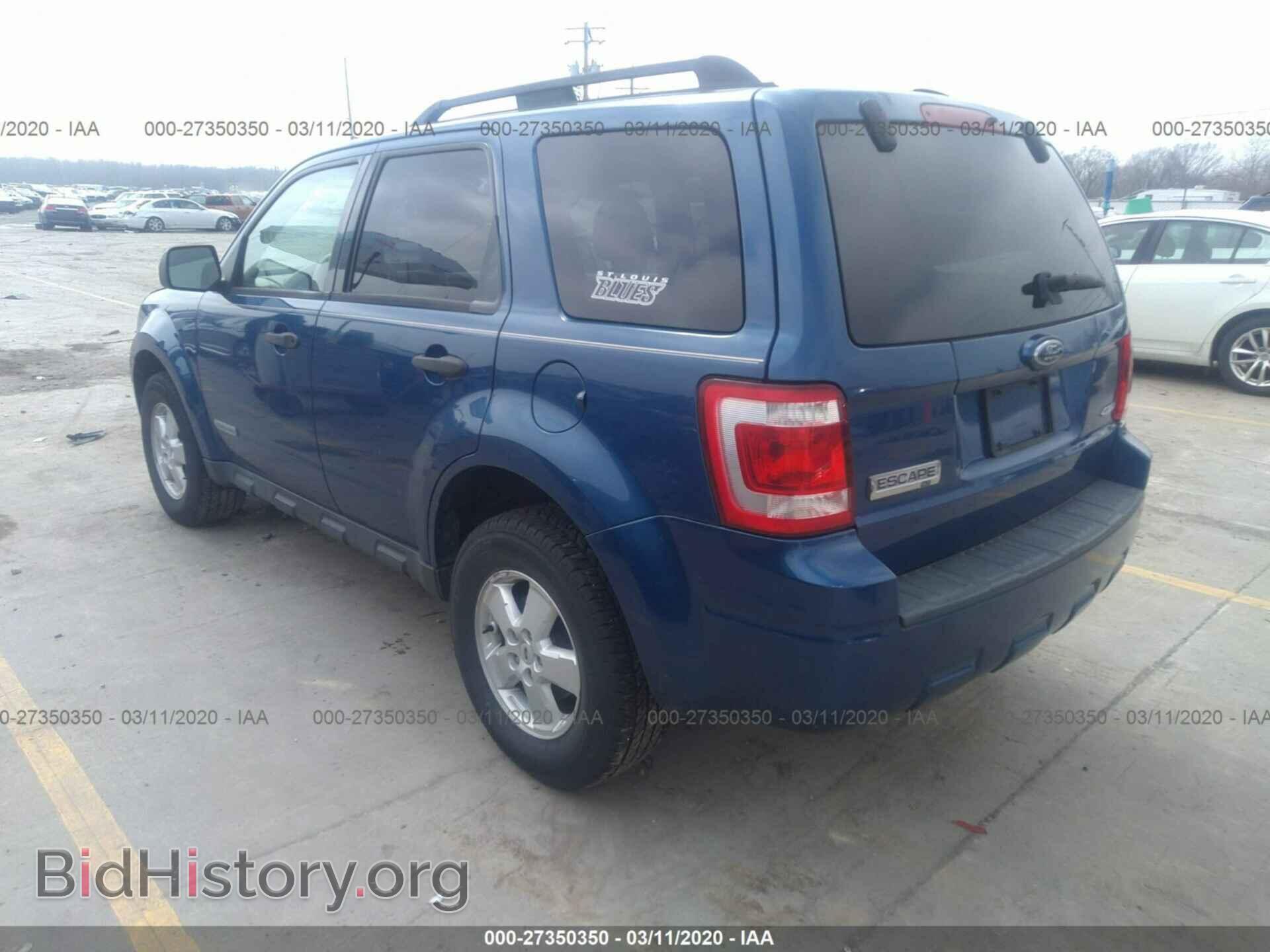 2008 FORD ESCAPE - VIN: 1FMCU93128KD05764 - Фото 3