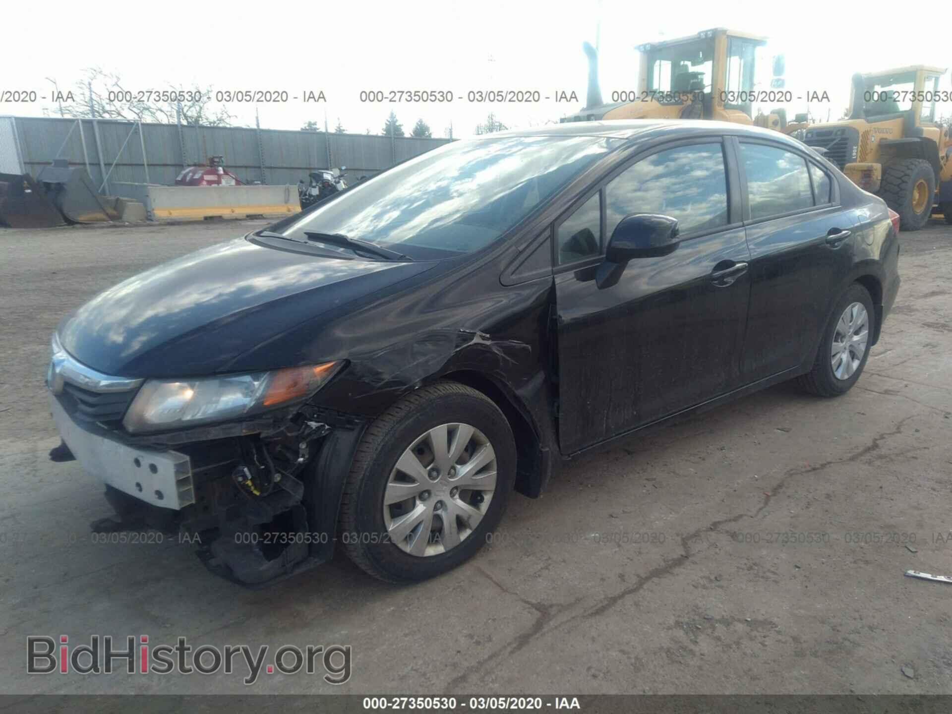 2012 HONDA CIVIC - VIN: 2HGFB2F56CH503343 - Фото 2