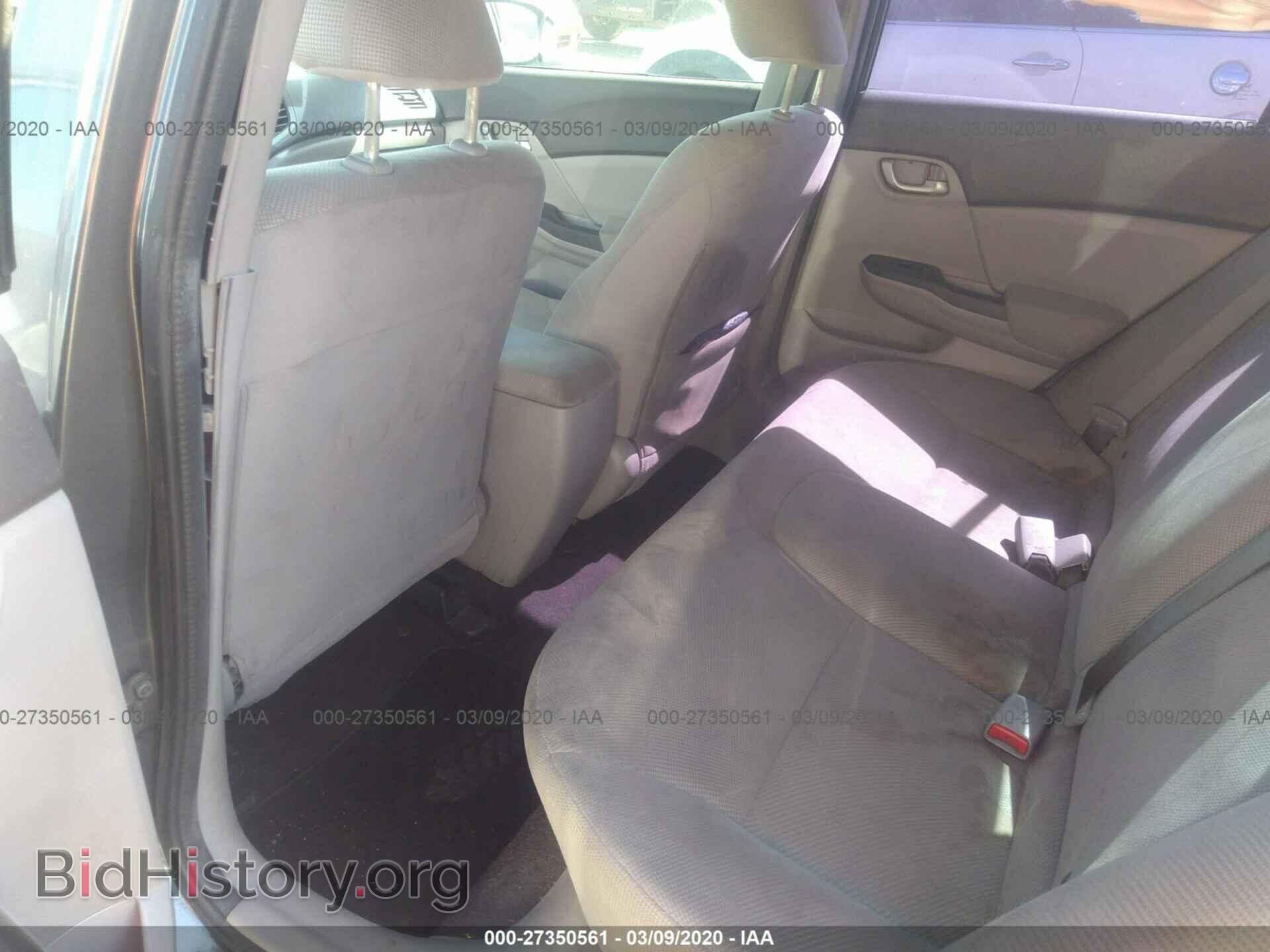 2012 HONDA CIVIC - VIN: 2HGFB2F55CH562982 - Фото 8