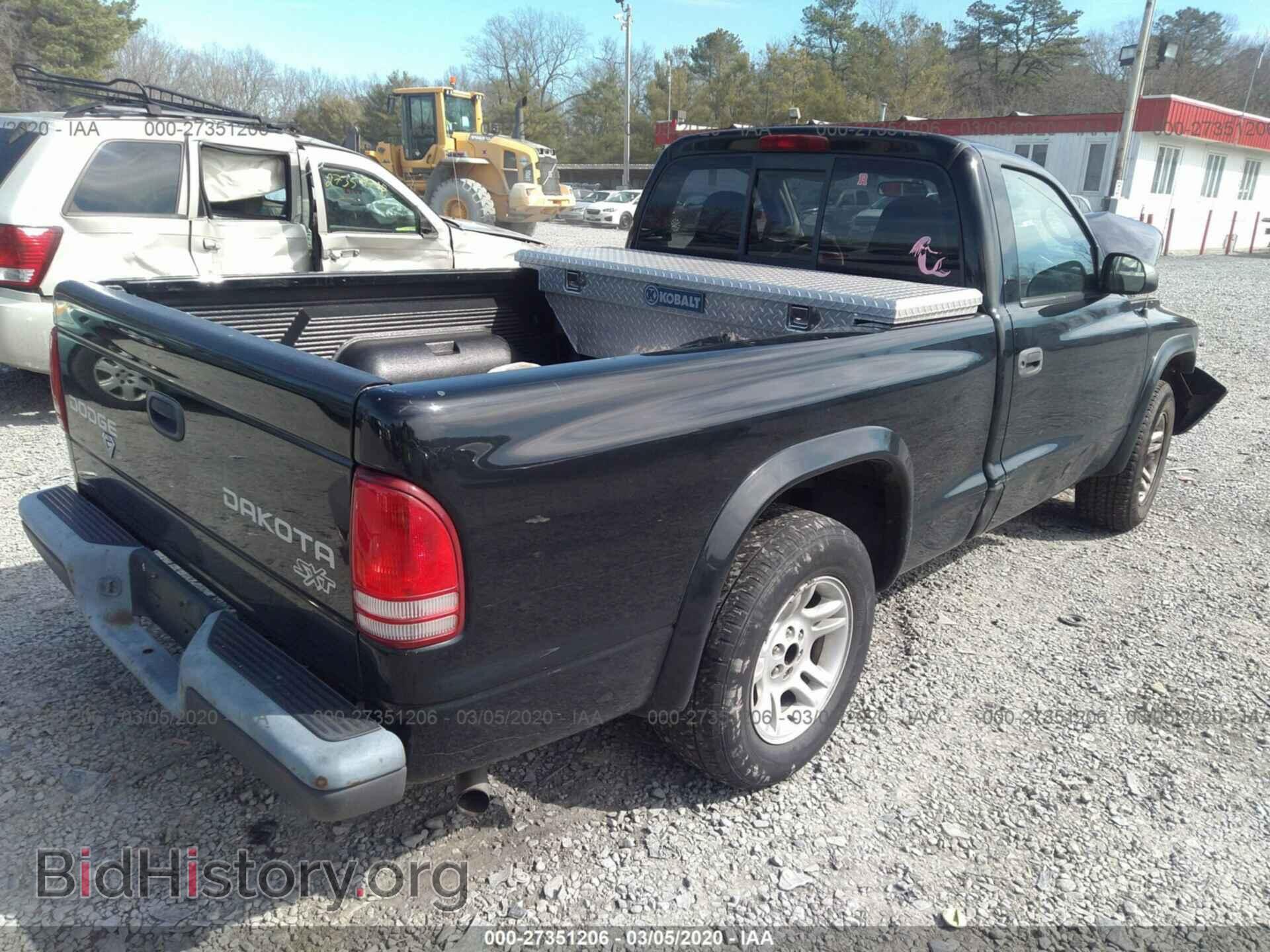 2004 DODGE DAKOTA - VIN: 1D7FL16K94S585998 - Фото 4