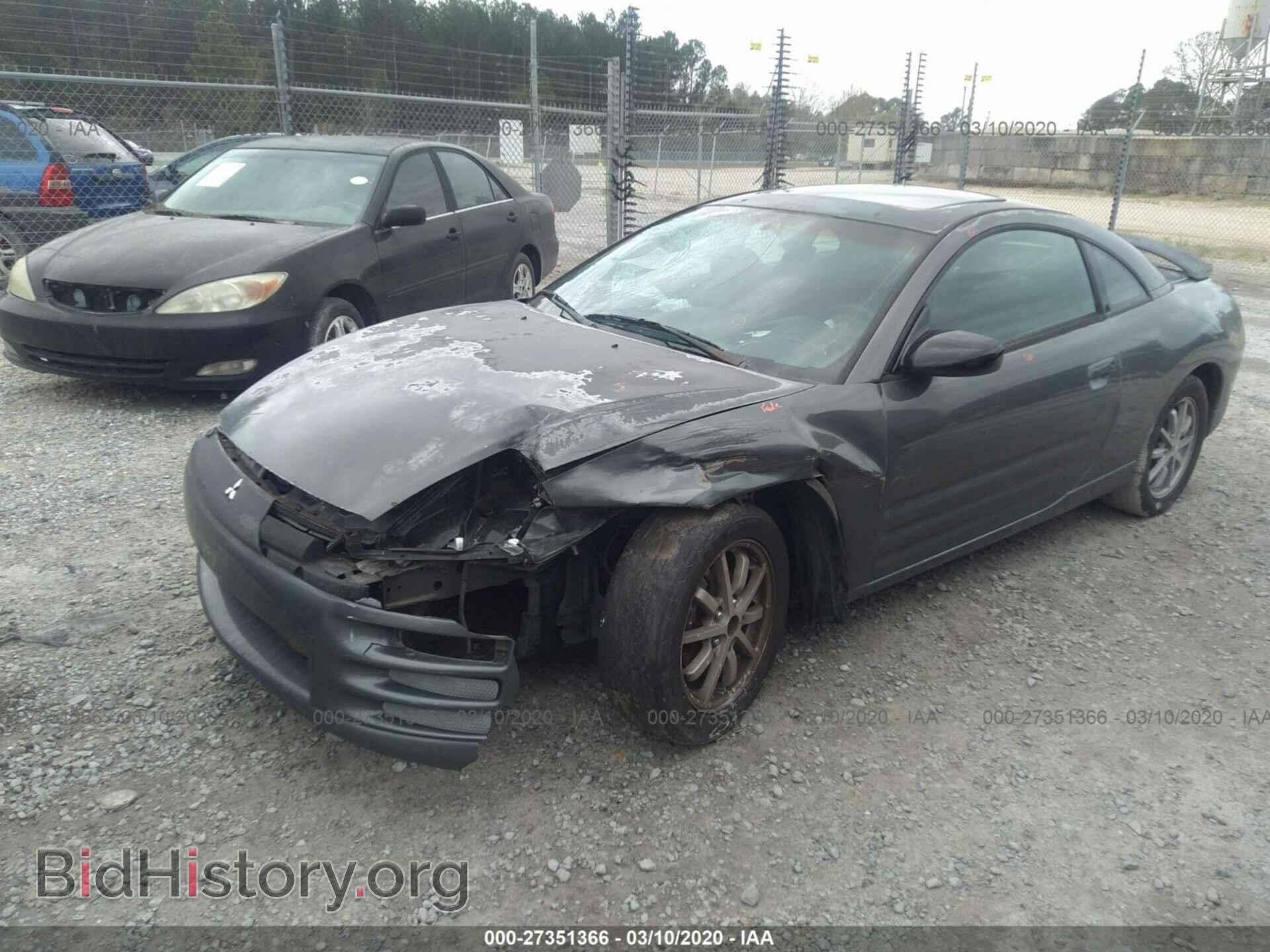2002 MITSUBISHI ECLIPSE - VIN: 4A3AC44G72E090633 - Фото 2