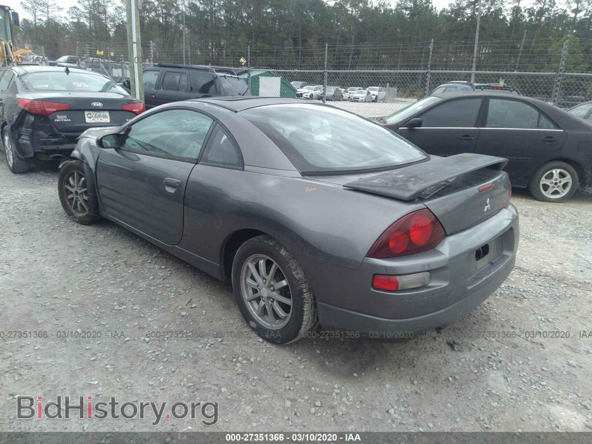 2002 MITSUBISHI ECLIPSE - VIN: 4A3AC44G72E090633 - Фото 3