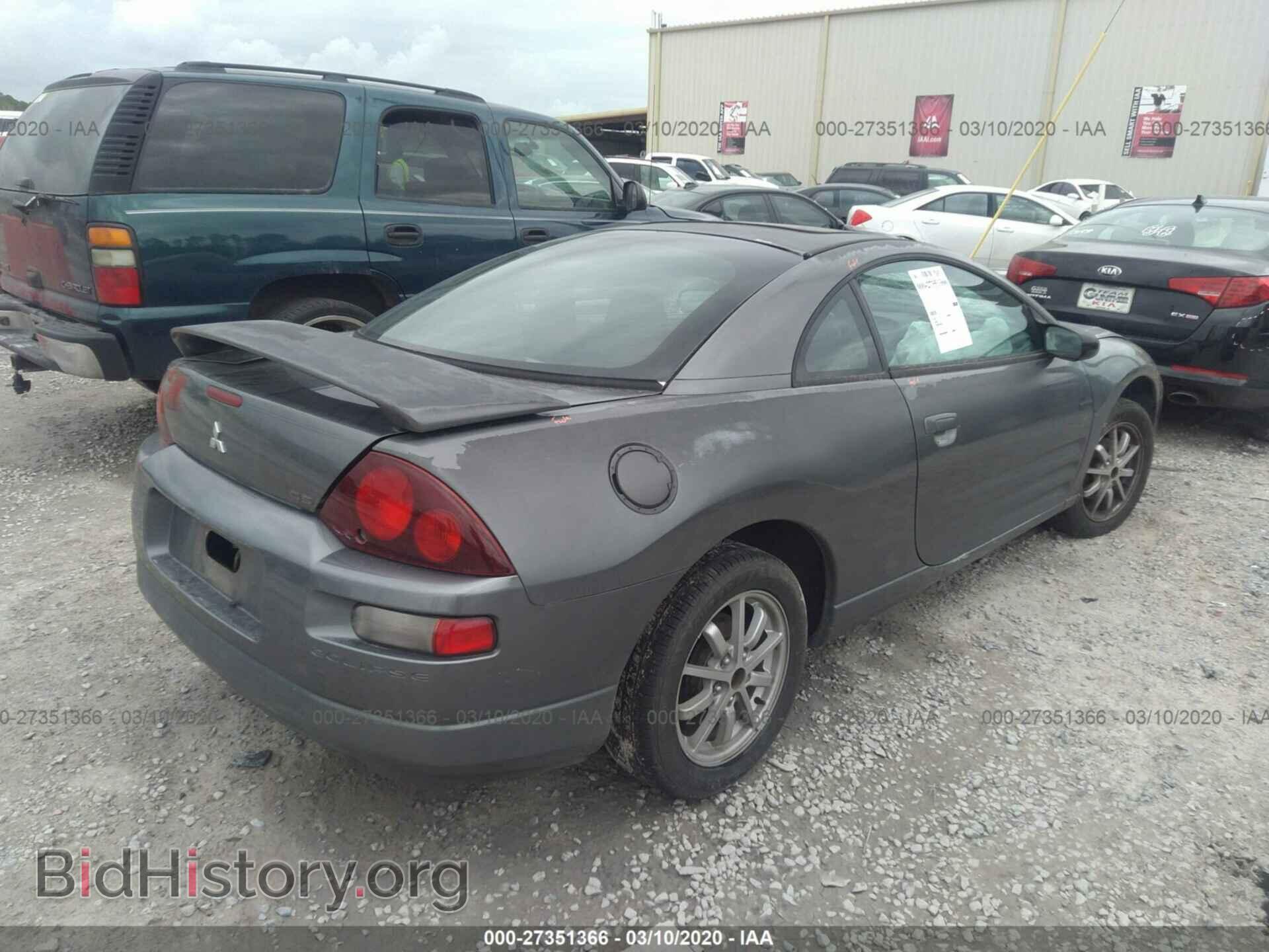 2002 MITSUBISHI ECLIPSE - VIN: 4A3AC44G72E090633 - Фото 4
