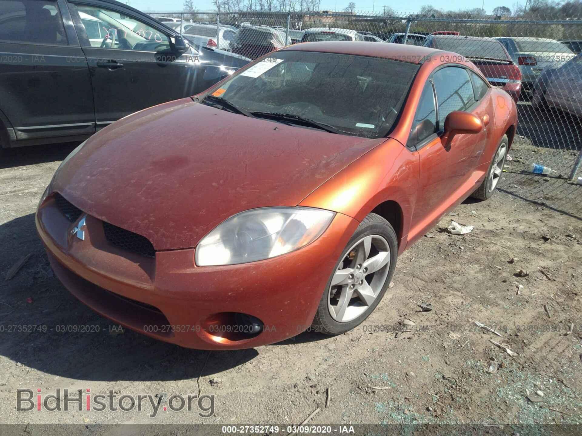 2007 MITSUBISHI ECLIPSE - VIN: 4A3AK24F17E028330 - Фото 2