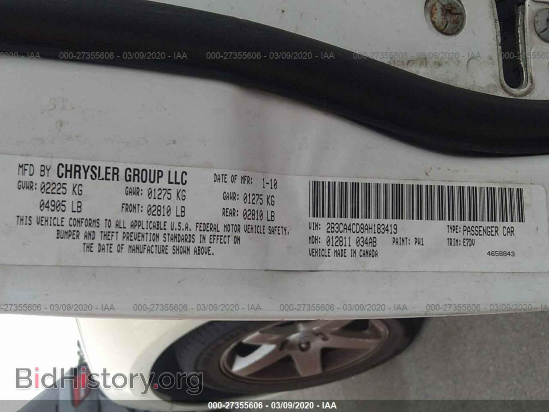2010 DODGE CHARGER - VIN: 2B3CA4CD8AH183419 - Photo 9