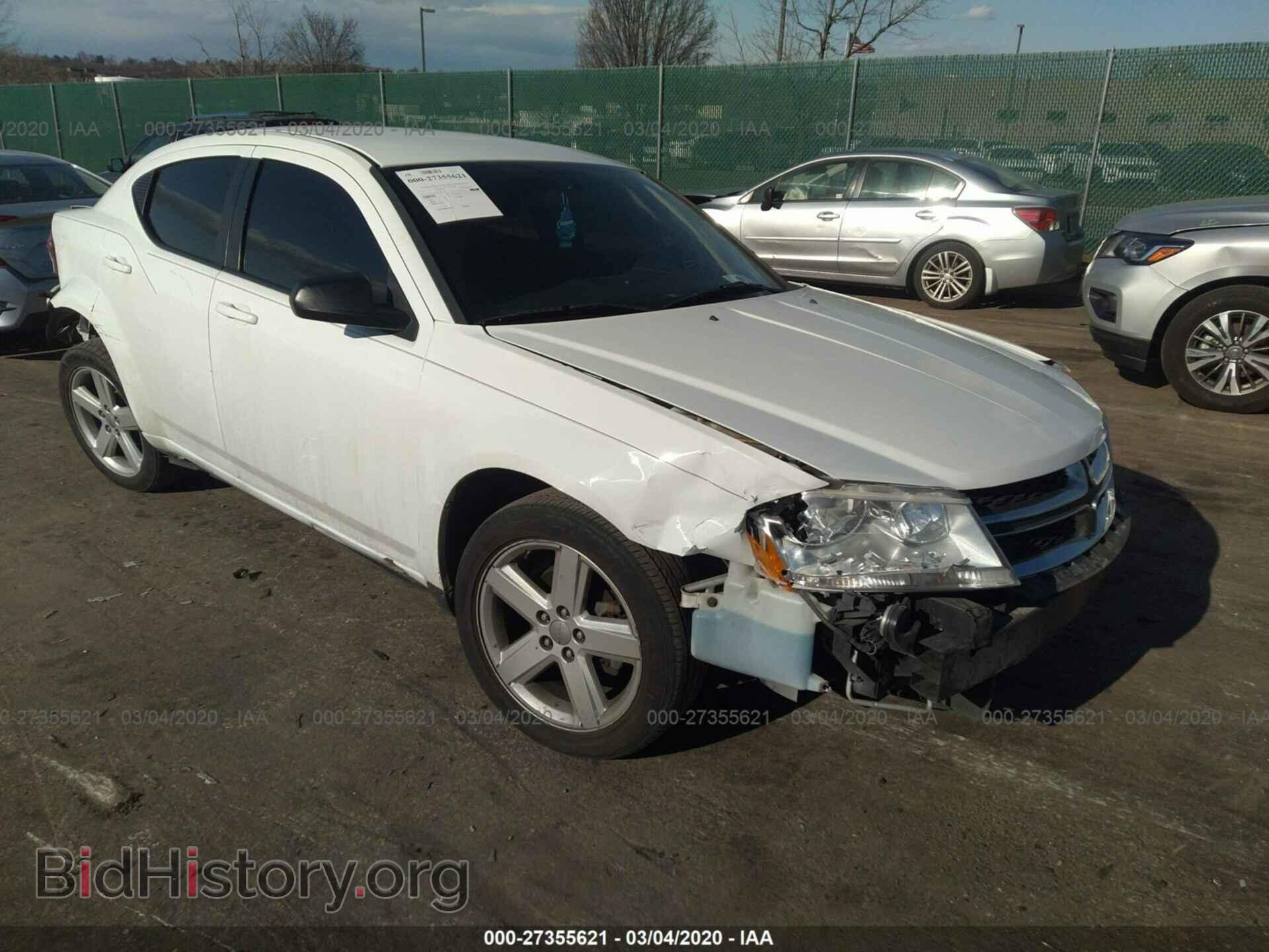 Фотография 1C3CDZAB0DN644827 - DODGE AVENGER 2013