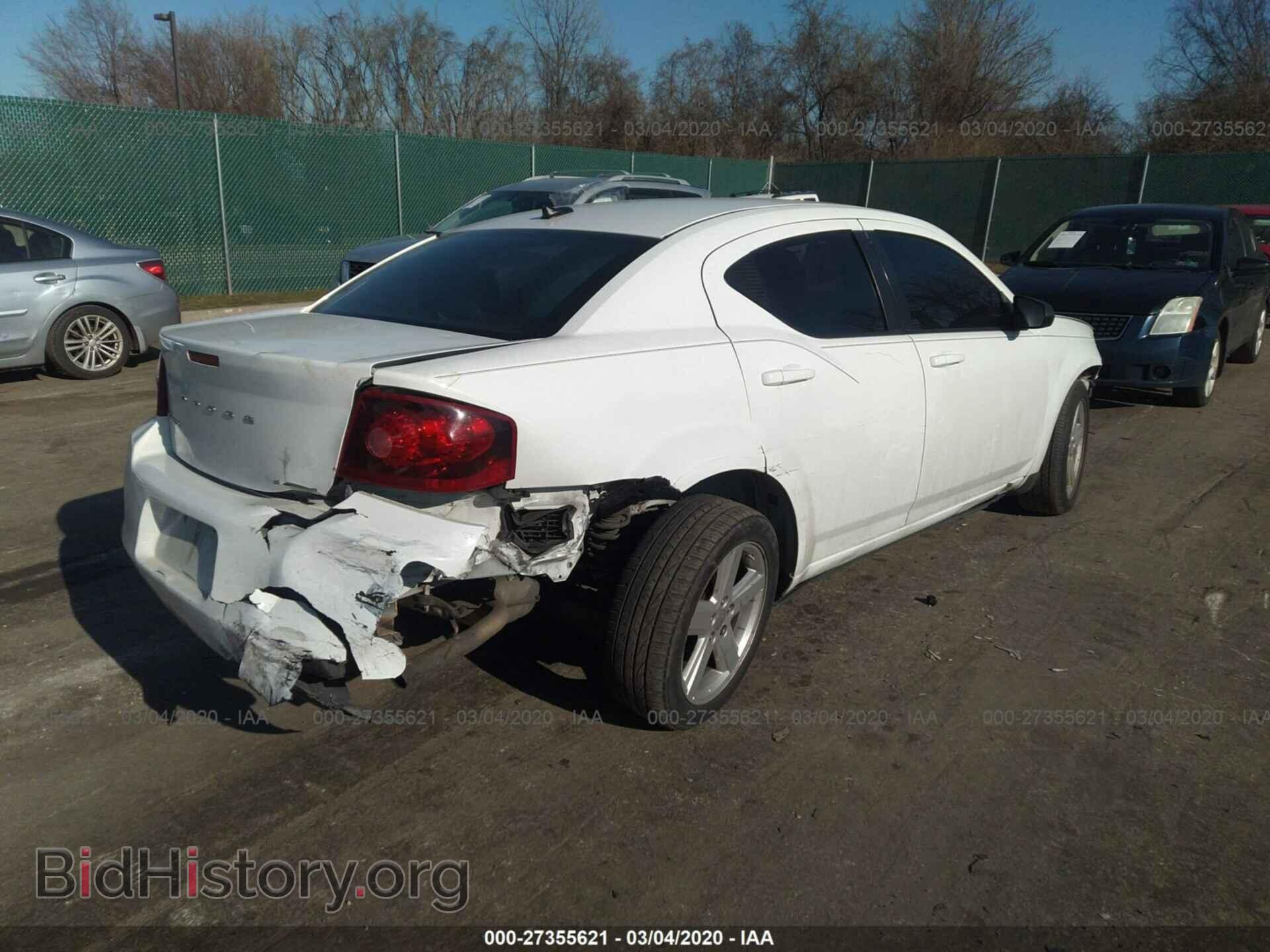 2013 DODGE AVENGER - VIN: 1C3CDZAB0DN644827 - Фото 4