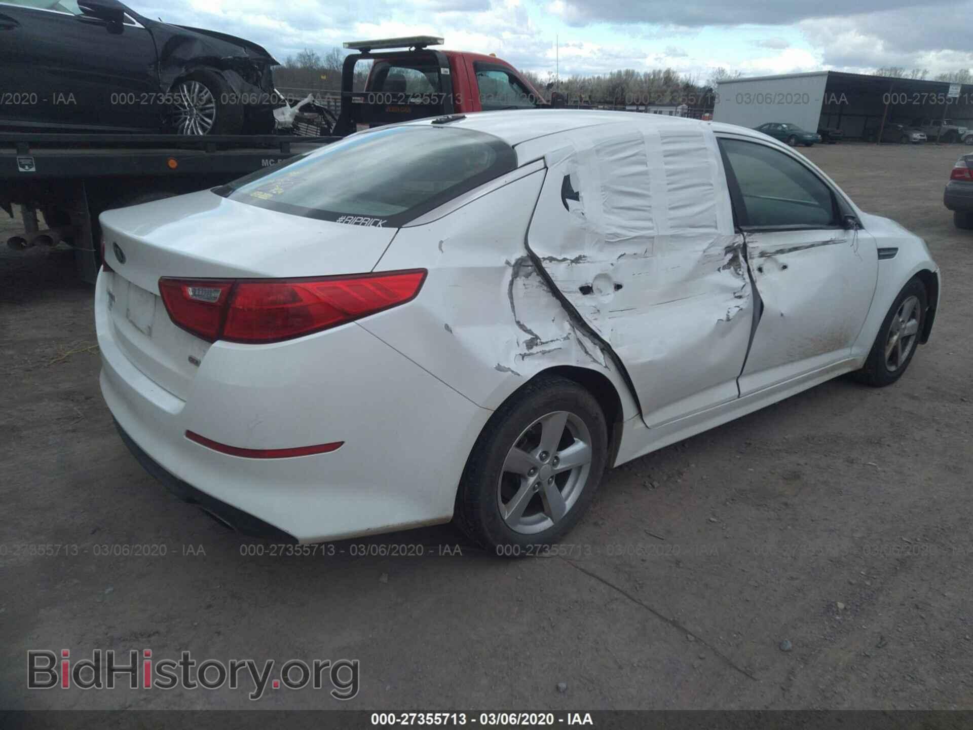 2015 KIA OPTIMA - VIN: KNAGM4A71F5544845 - Photo 4