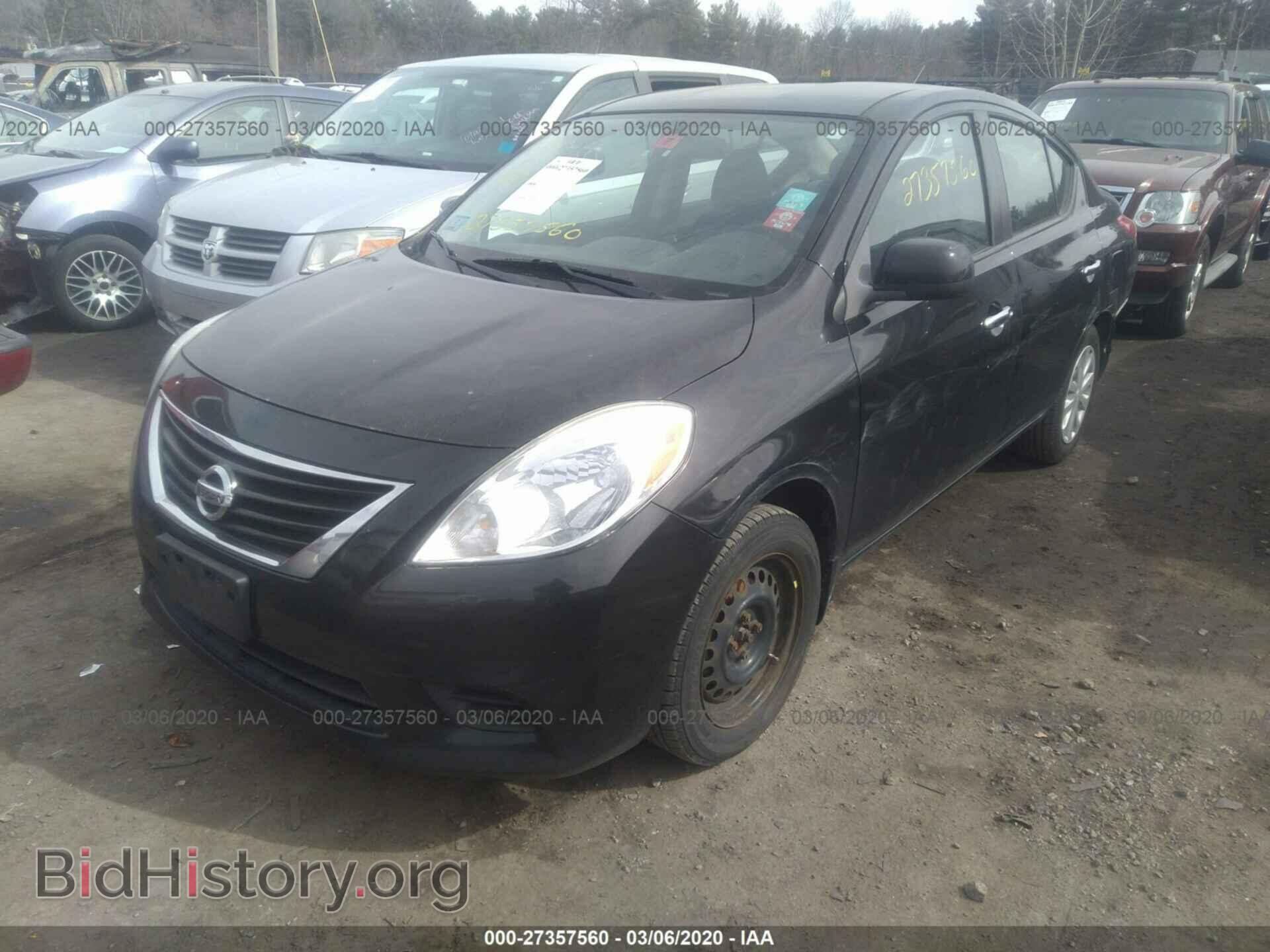 2012 NISSAN VERSA - VIN: 3N1CN7AP1CL855268 - Фото 2