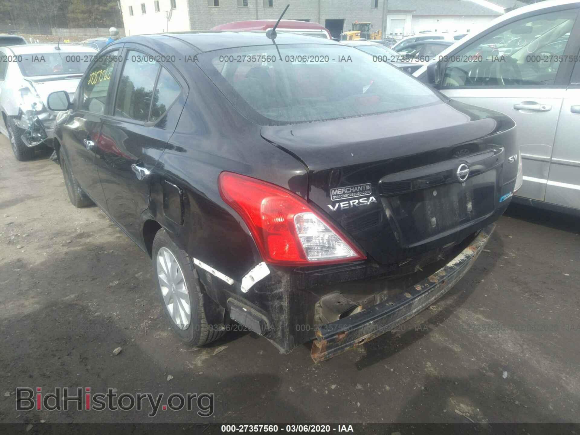 2012 NISSAN VERSA - VIN: 3N1CN7AP1CL855268 - Фото 3