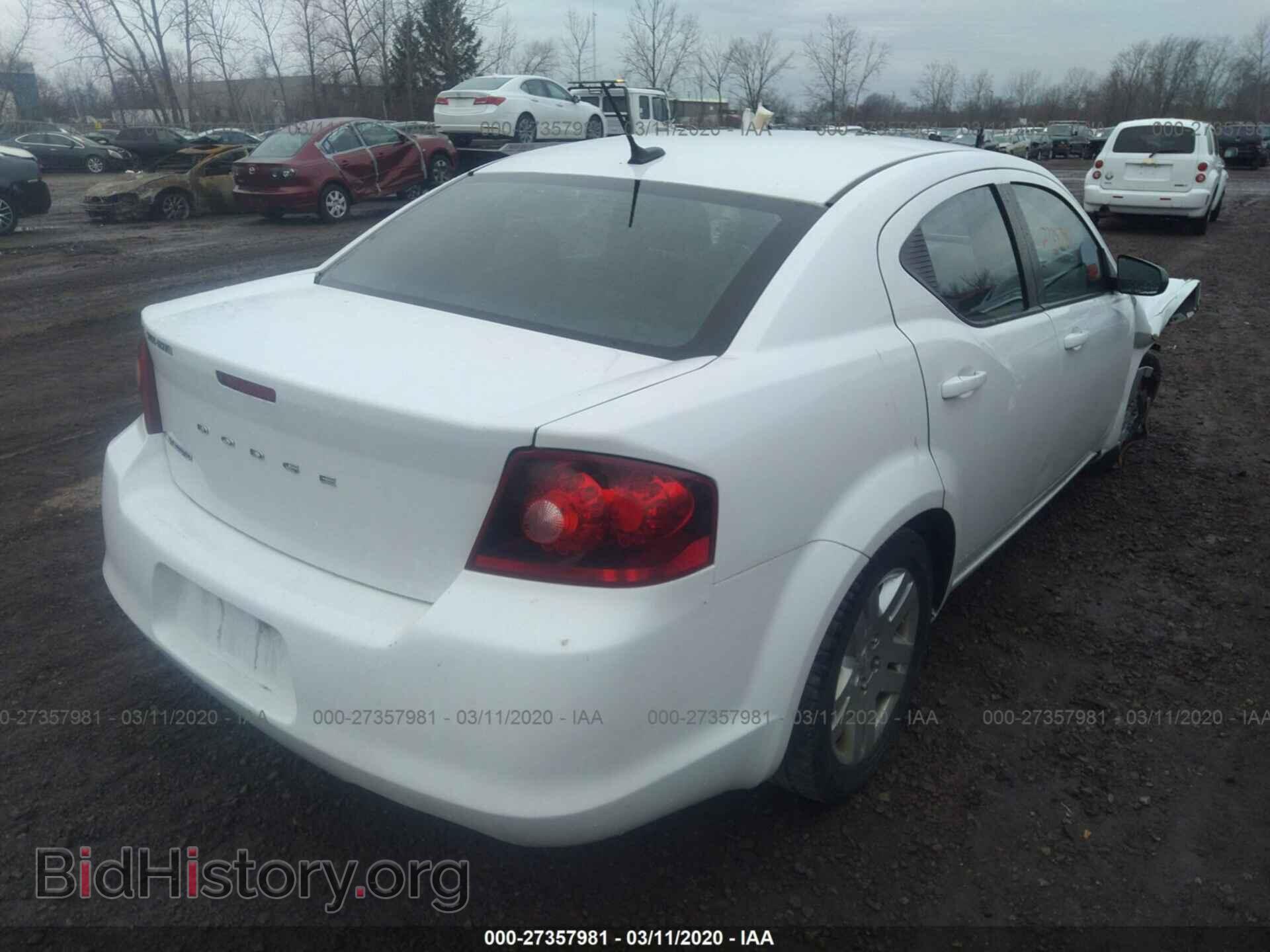 2012 DODGE AVENGER - VIN: 1C3CDZAB2CN193351 - Фото 4