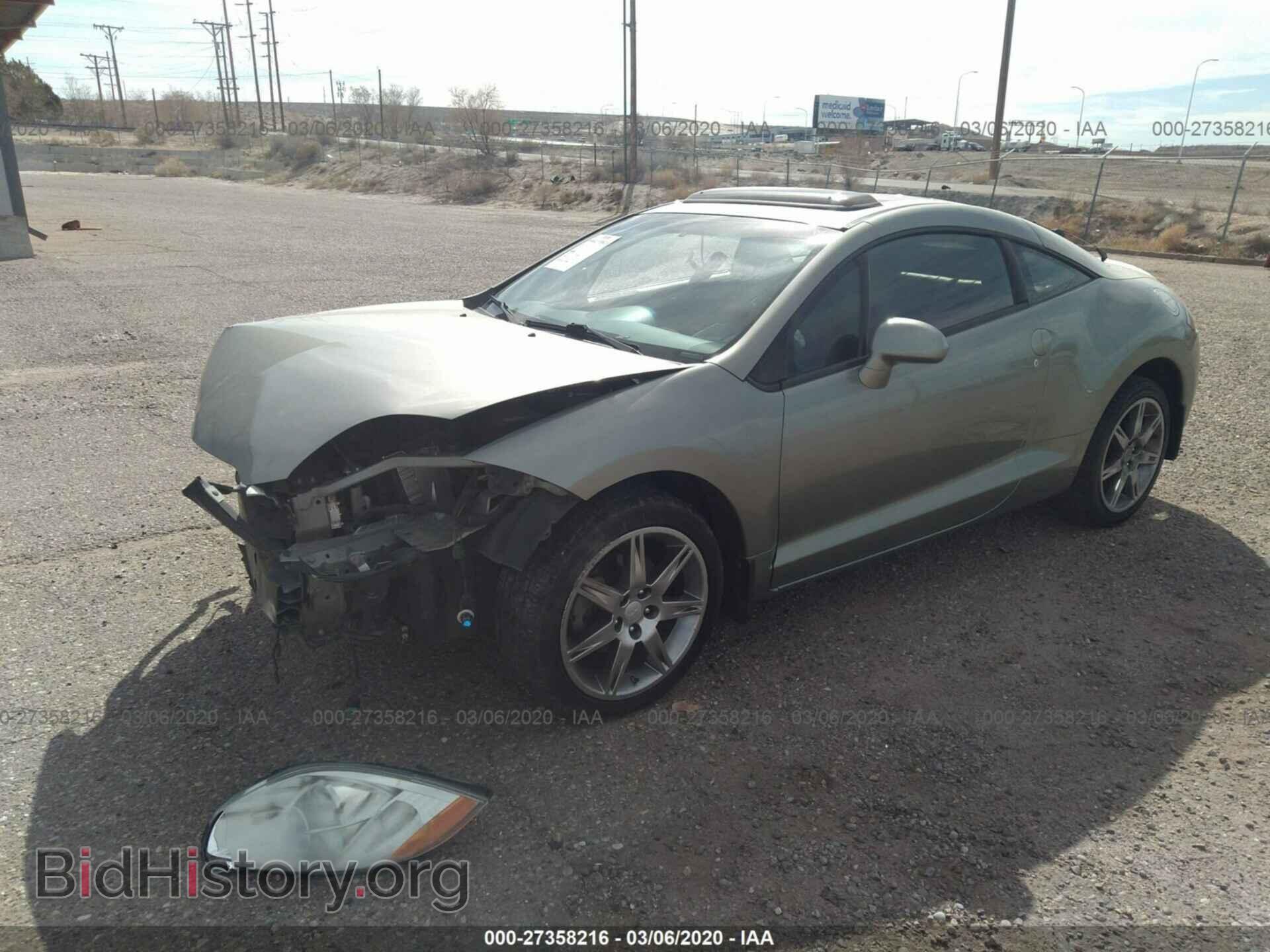 2008 MITSUBISHI ECLIPSE - VIN: 4A3AK34T98E026032 - Фото 2
