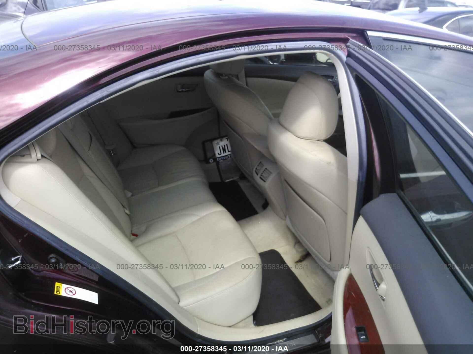 2008 LEXUS ES - VIN: JTHBJ46G582251449 - Фото 8