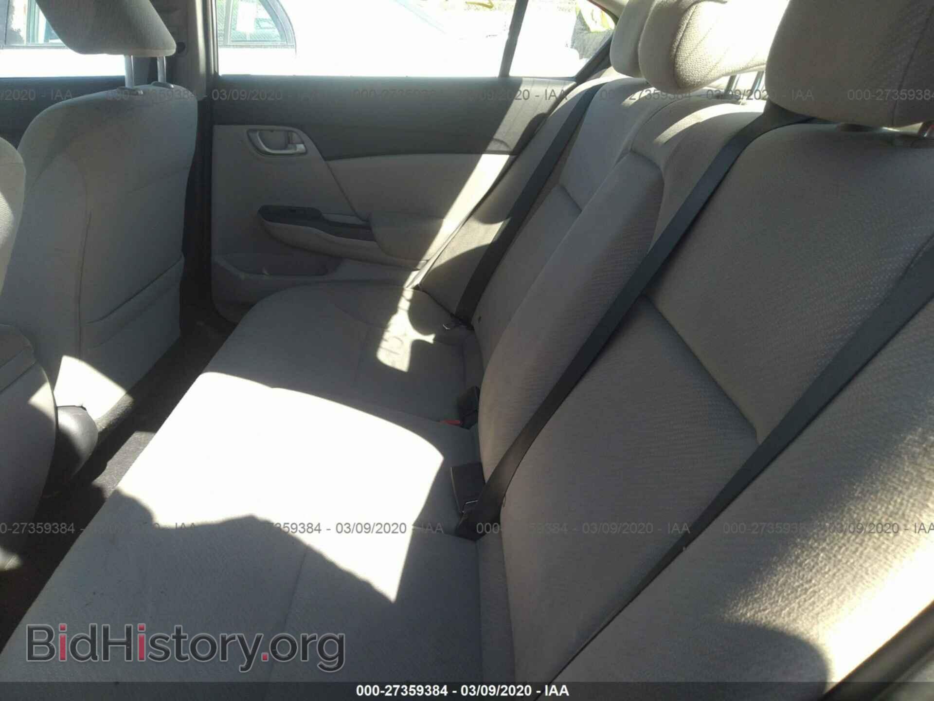 2013 HONDA CIVIC - VIN: 19XFB2F50DE295441 - Фото 8