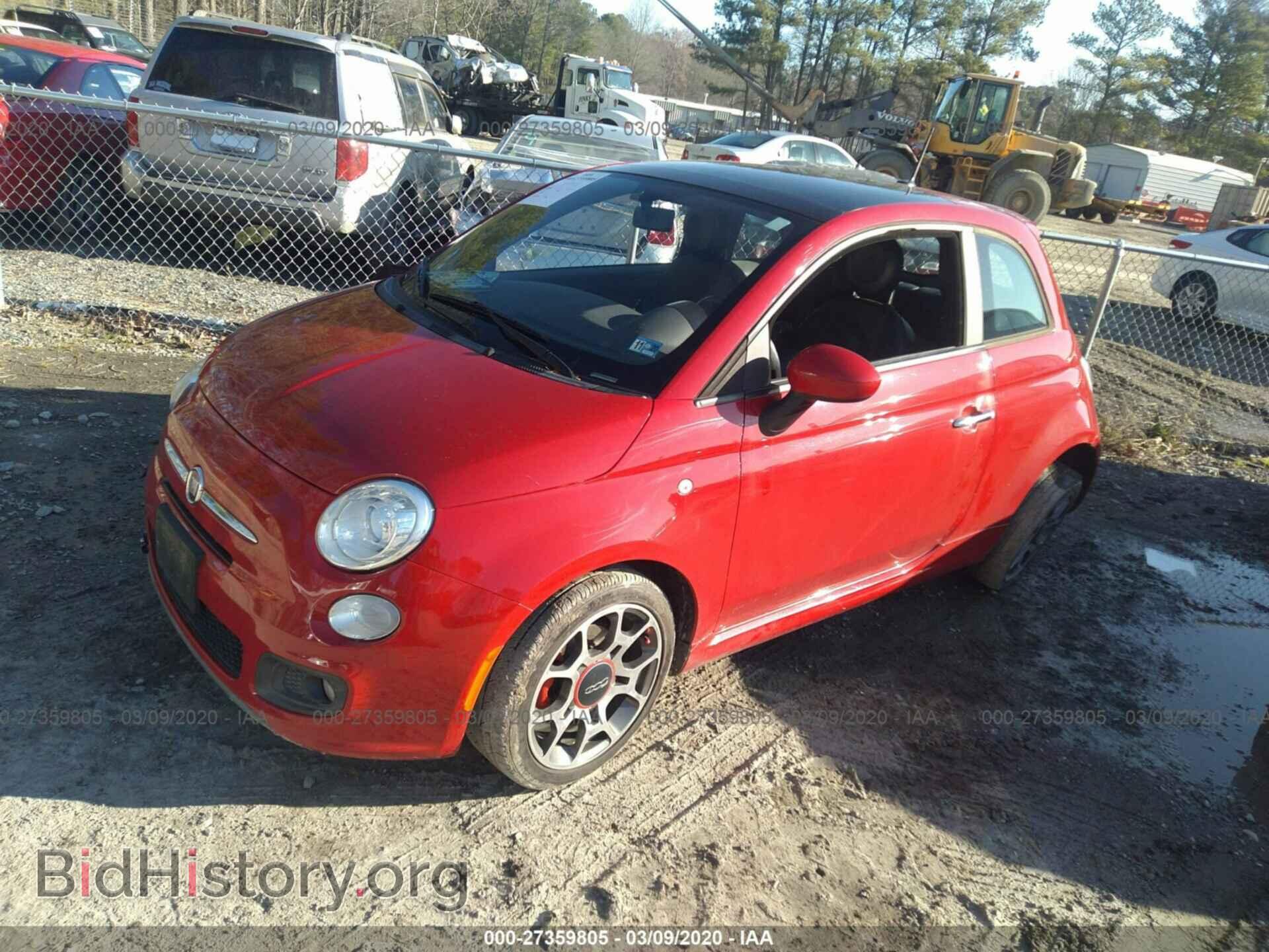 2012 FIAT 500 - VIN: 3C3CFFBR1CT335130 - Фото 2