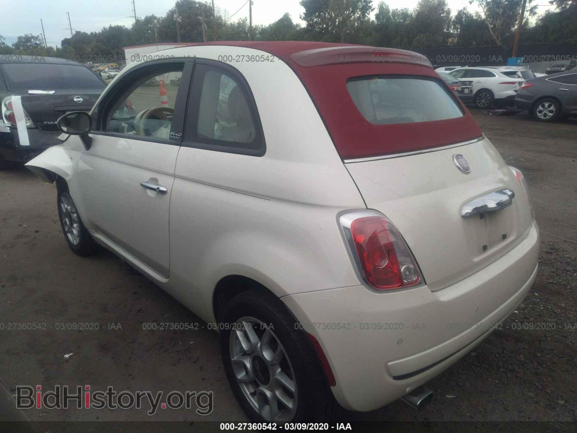 2012 FIAT 500 - VIN: 3C3CFFDR7CT237877 - Фото 3