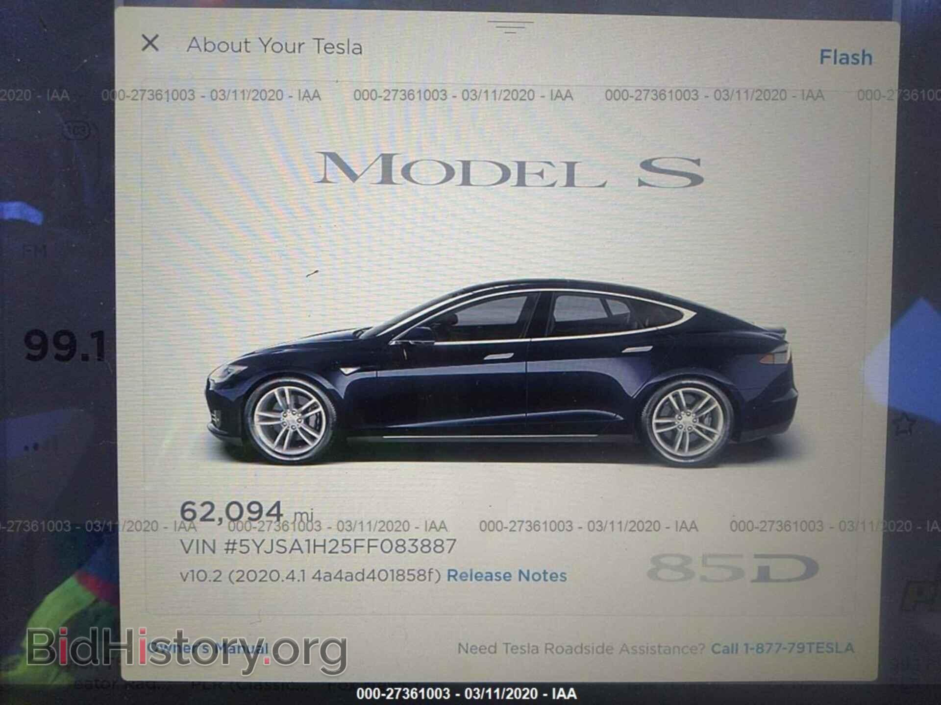 2015 TESLA MODEL S - VIN: 5YJSA1H25FF083887 - Photo 7