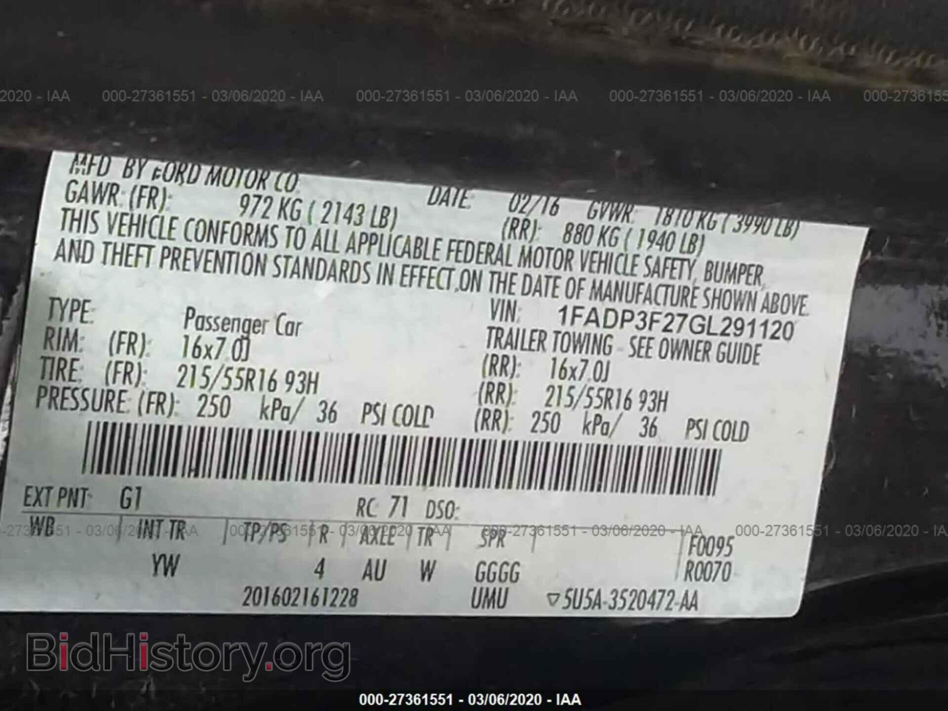 2016 FORD FOCUS - VIN: 1FADP3F27GL291120 - Photo 9