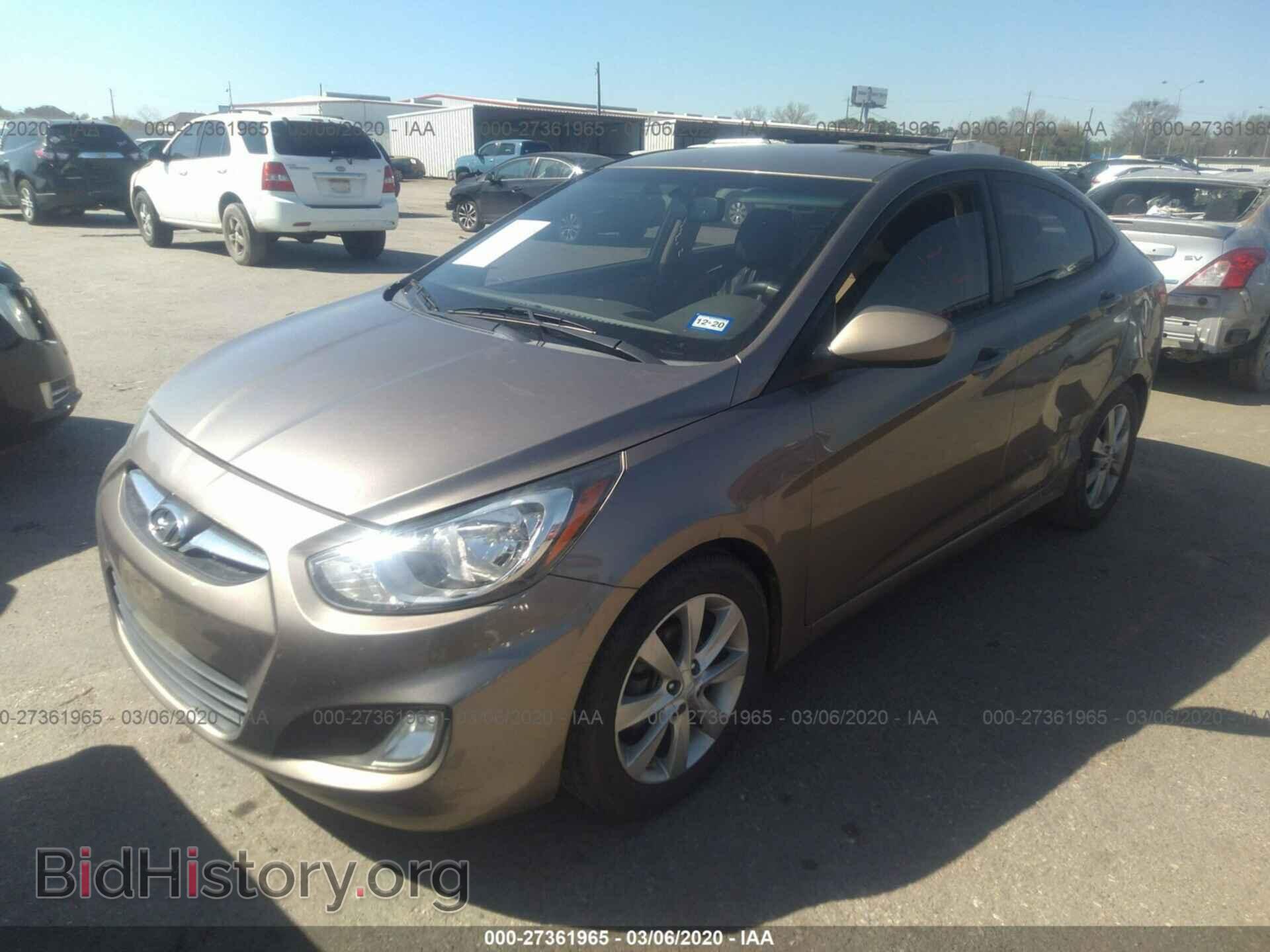 2013 HYUNDAI ACCENT - VIN: KMHCU4AE5DU424996 - Фото 2