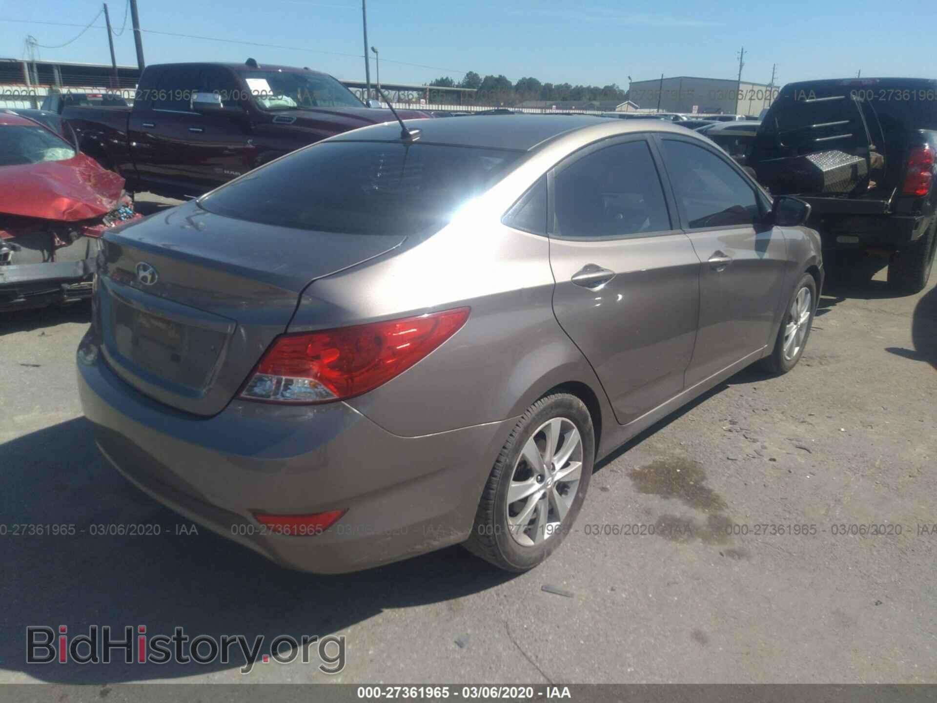 2013 HYUNDAI ACCENT - VIN: KMHCU4AE5DU424996 - Фото 4
