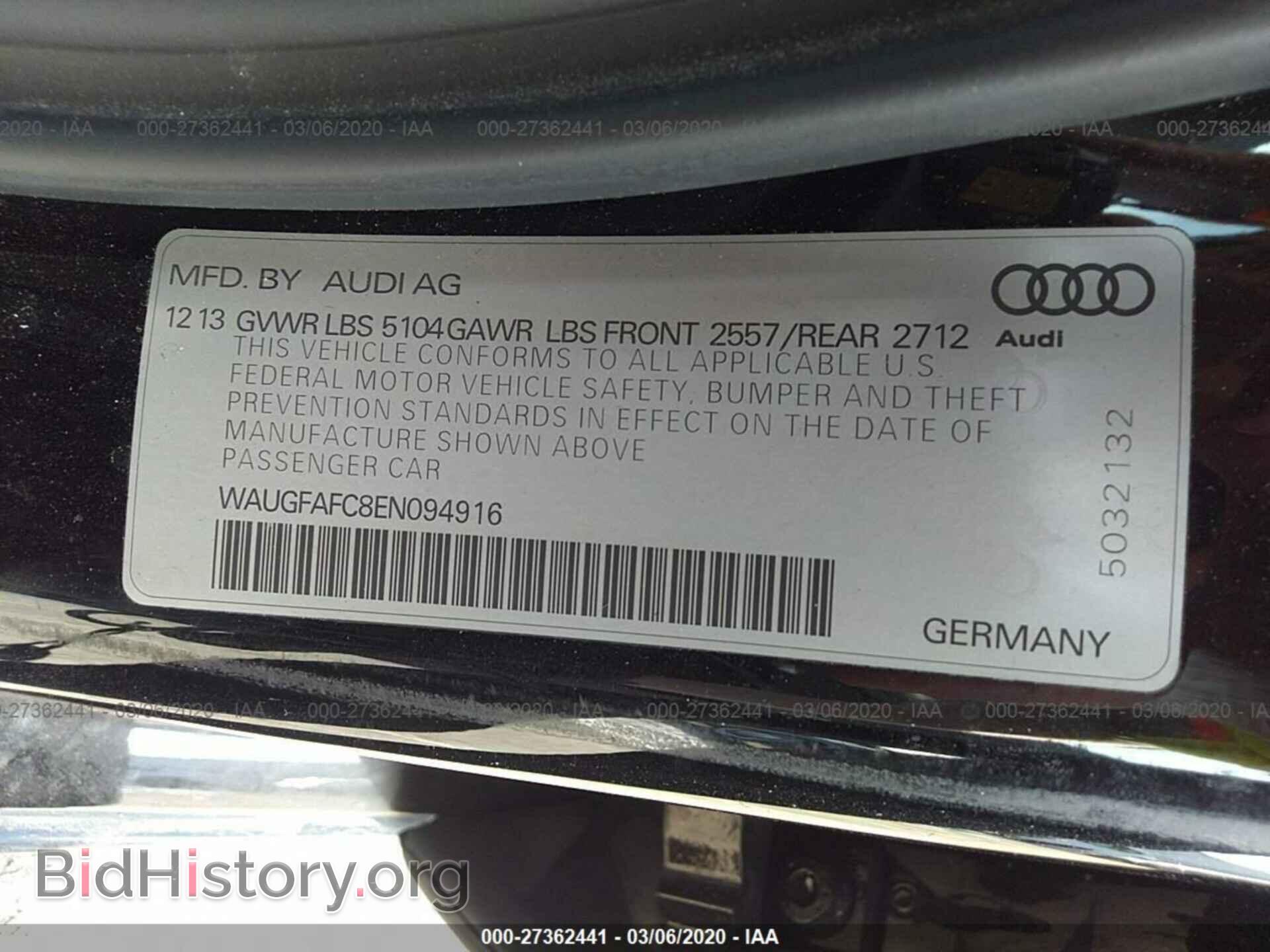 2014 AUDI A6 - VIN: WAUGFAFC8EN094916 - Photo 9