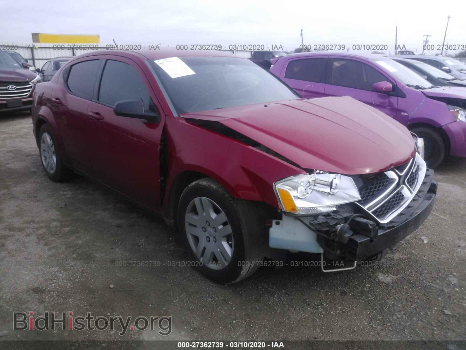 Фотография 1C3CDZAB3CN190426 - DODGE AVENGER 2012