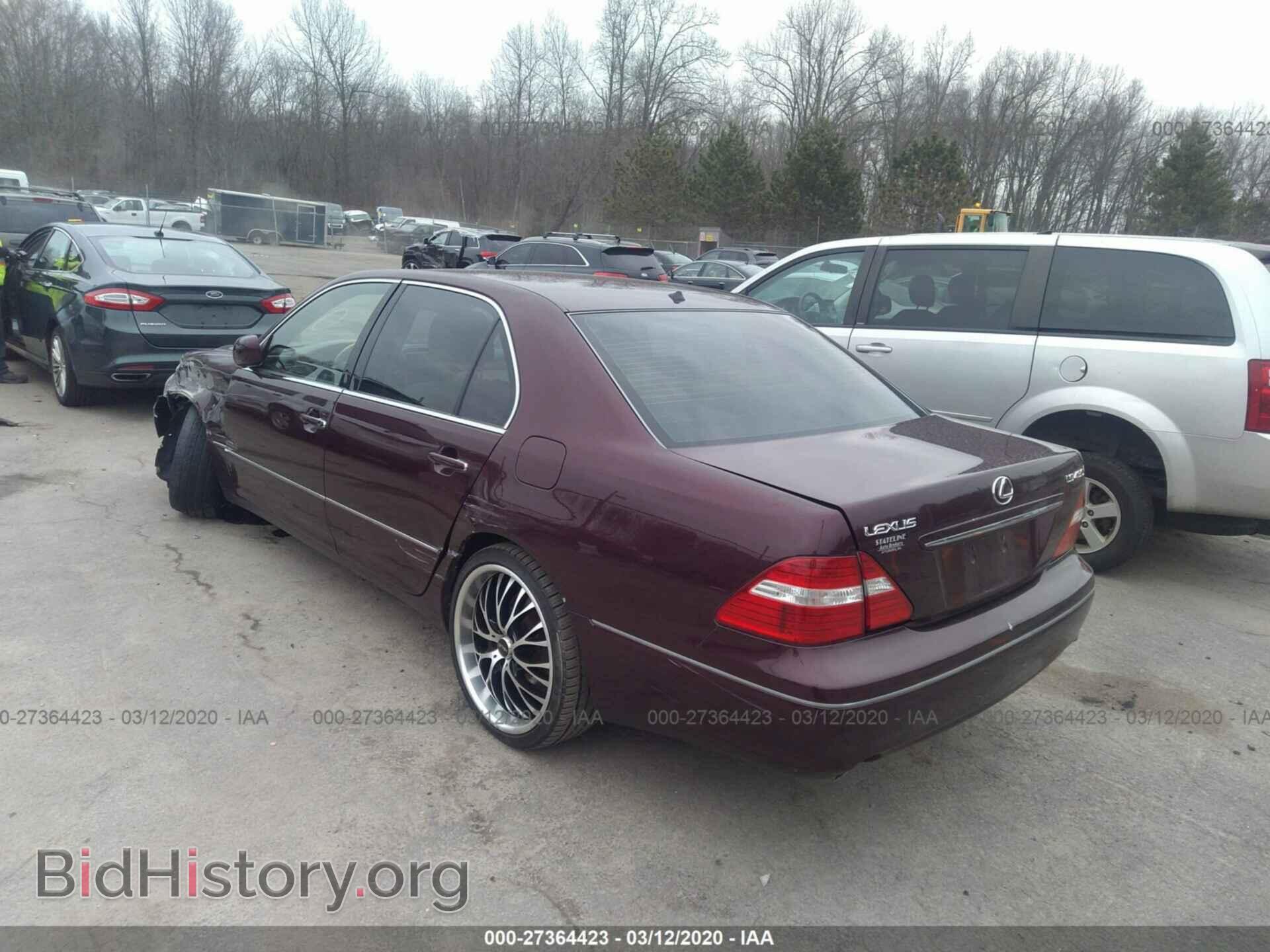 2005 LEXUS LS - VIN: JTHBN36F555006876 - Фото 3