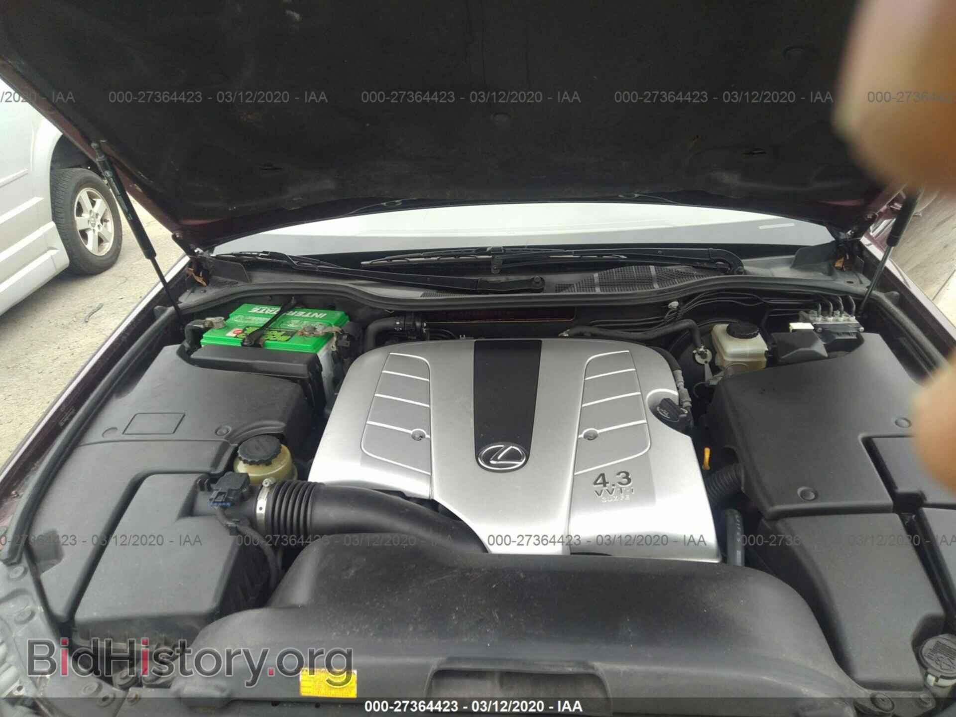2005 LEXUS LS - VIN: JTHBN36F555006876 - Фото 10