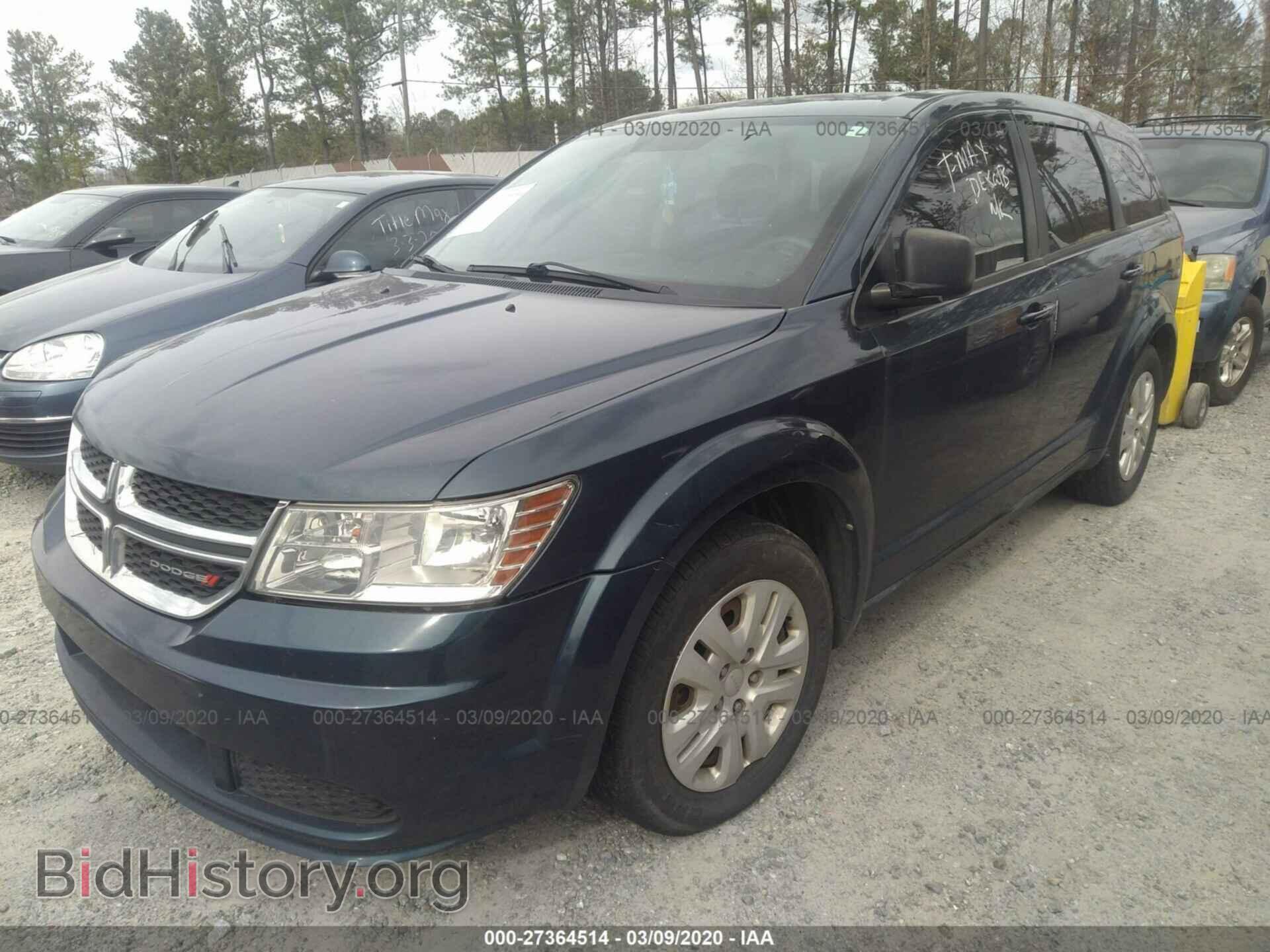 2014 DODGE JOURNEY - VIN: 3C4PDCAB8ET165468 - Фото 2