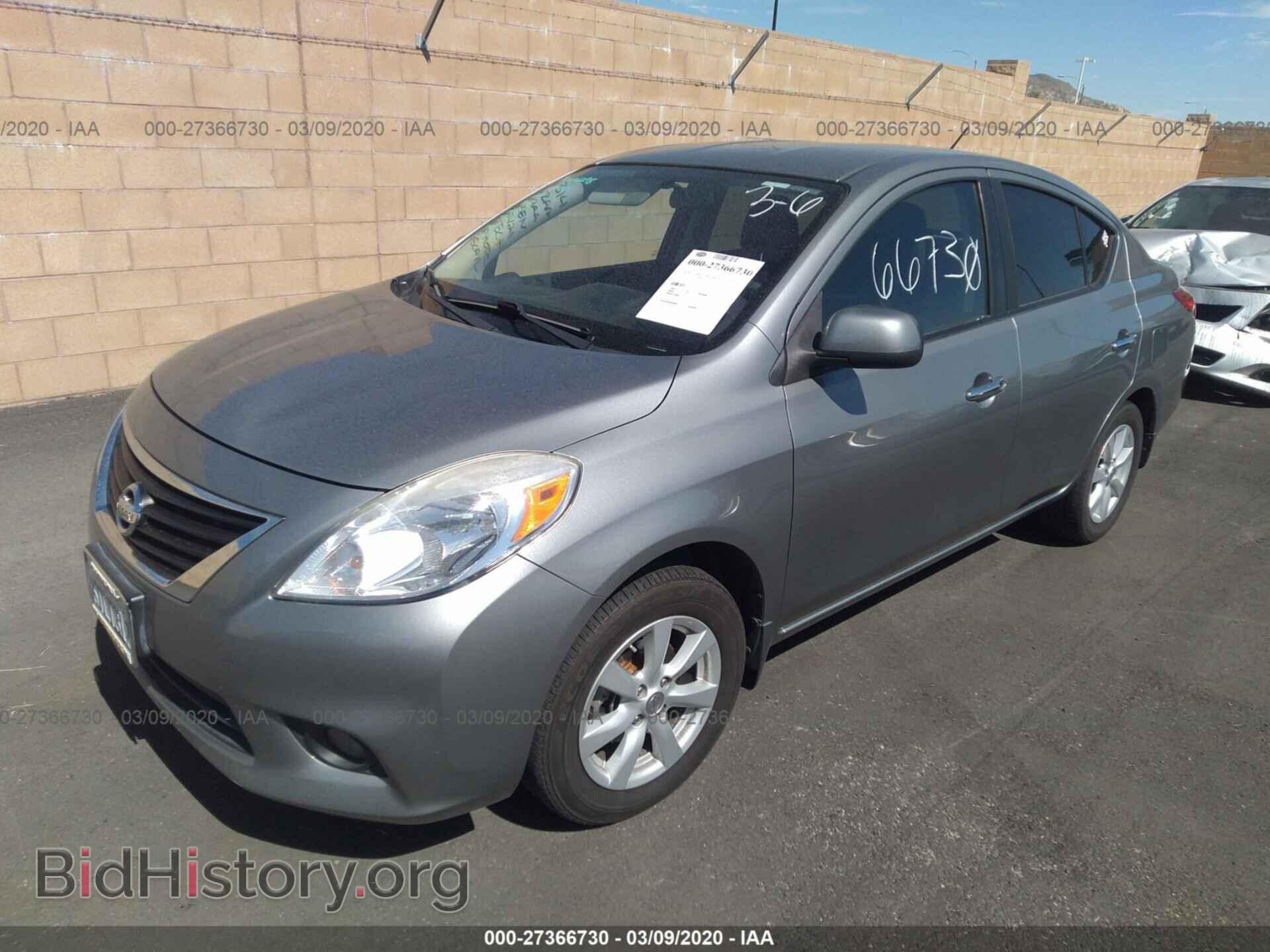 2012 NISSAN VERSA - VIN: 3N1CN7AP6CL803053 - Фото 2